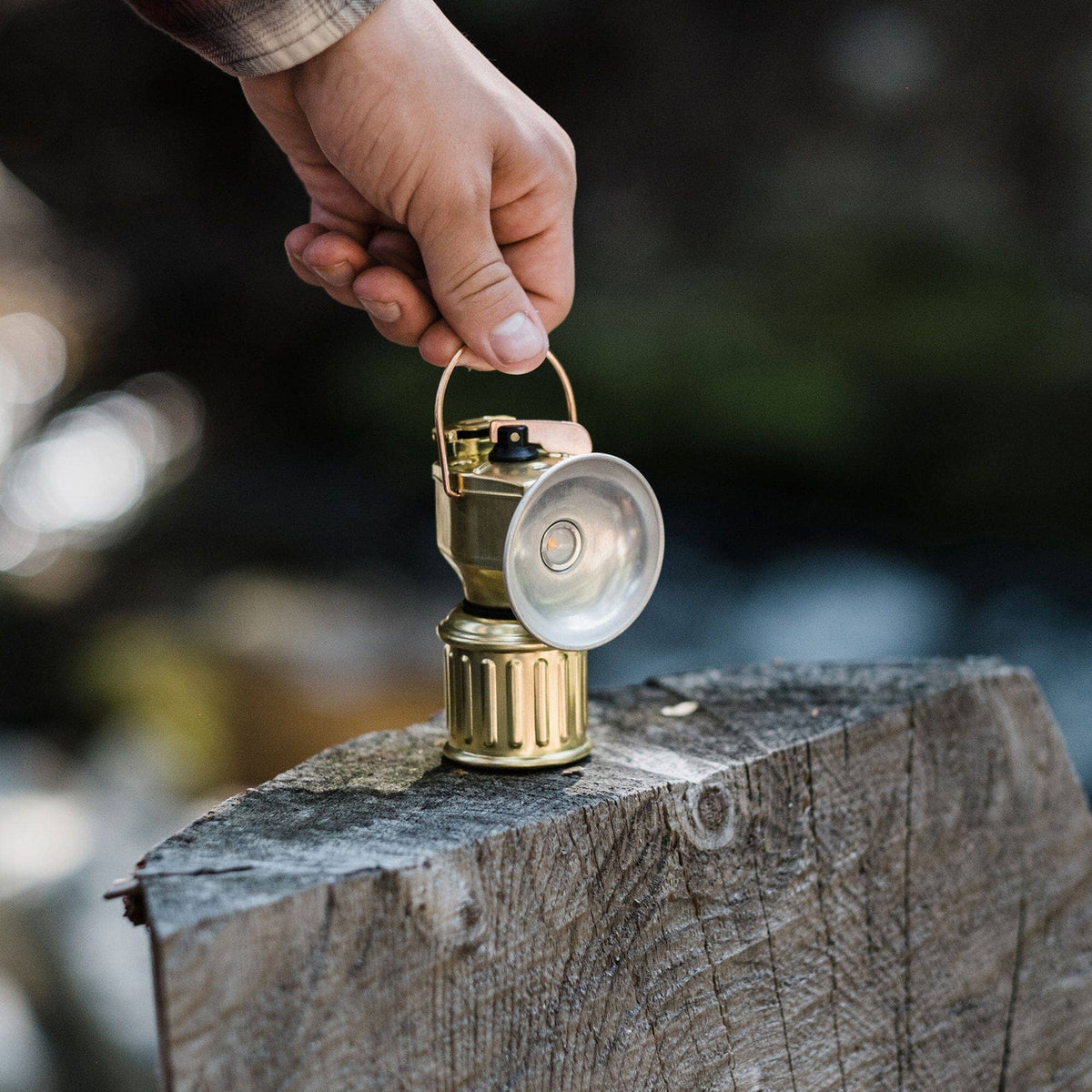 Miners Lantern: Brass