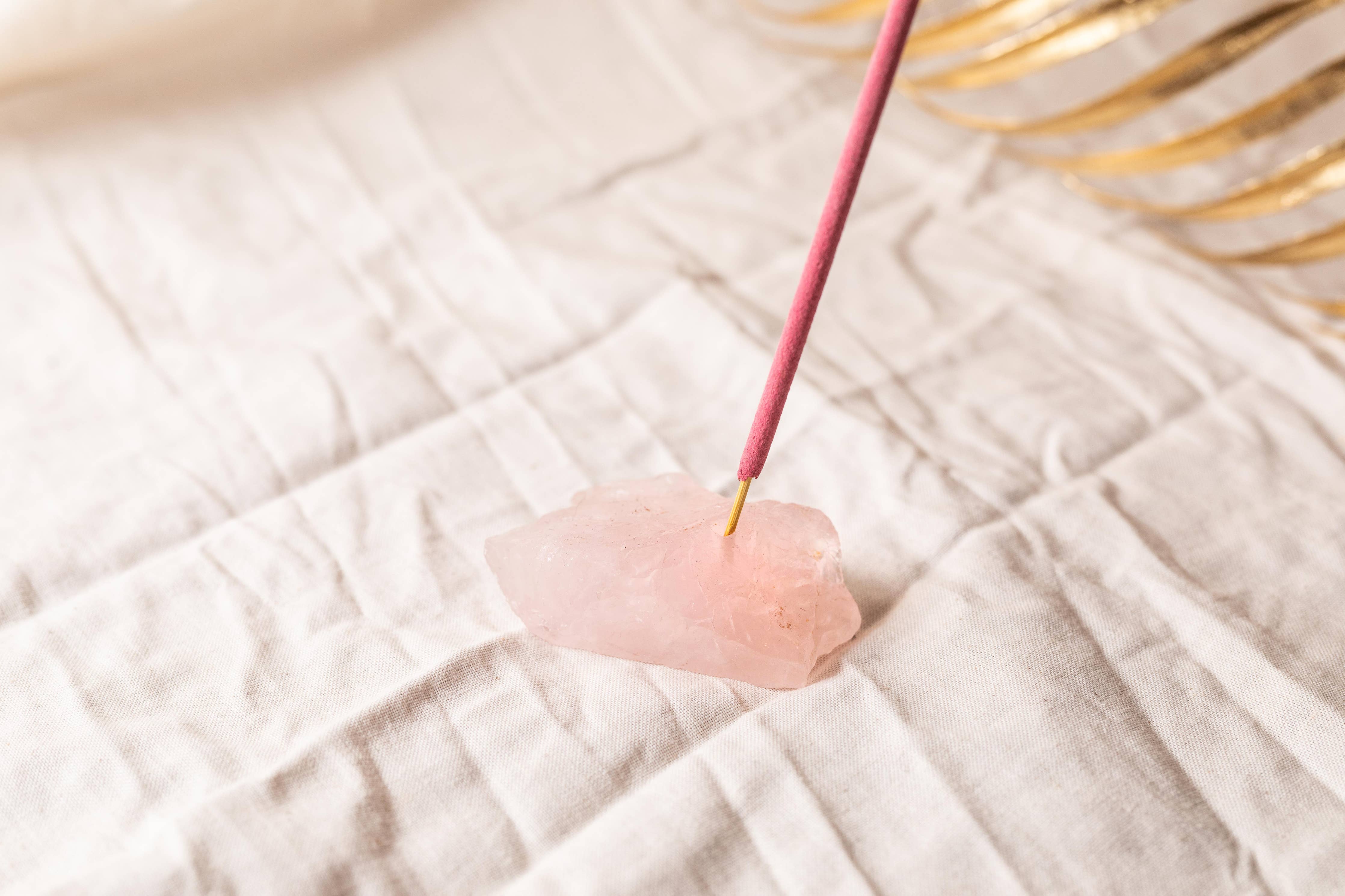 Crystal Incense Holder: Rose Quartz