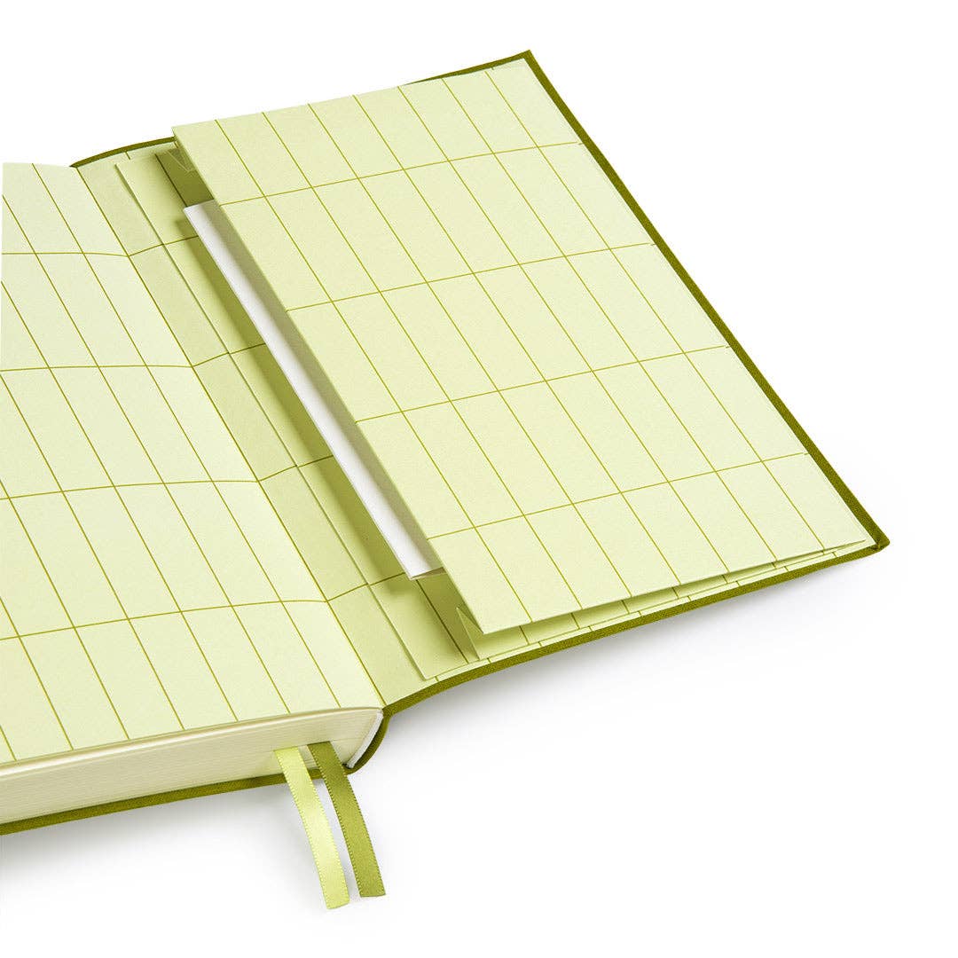Olive Green Fabric Daily Planner (A5) (12776)