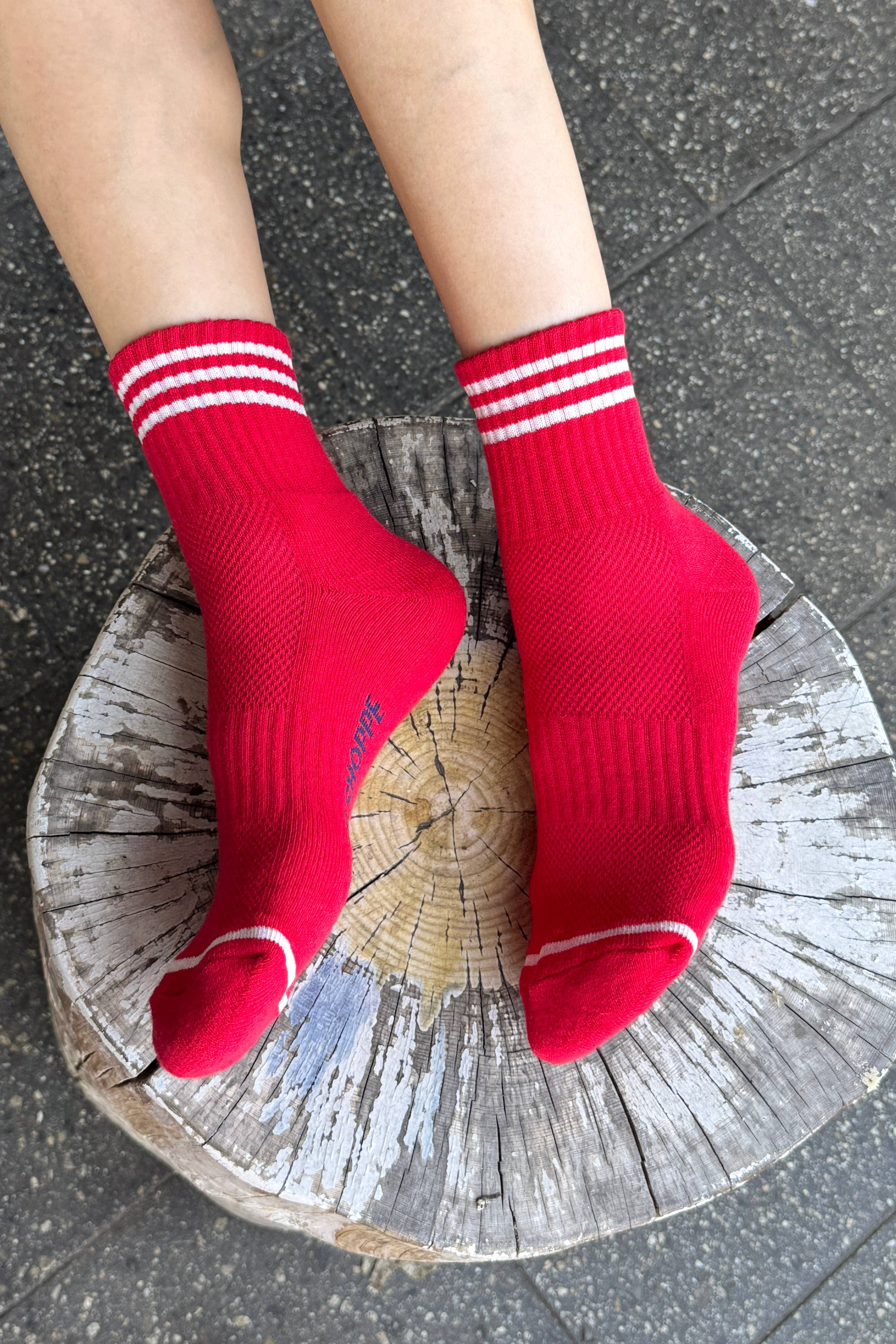 Girlfriend Socks: Bright Grey
