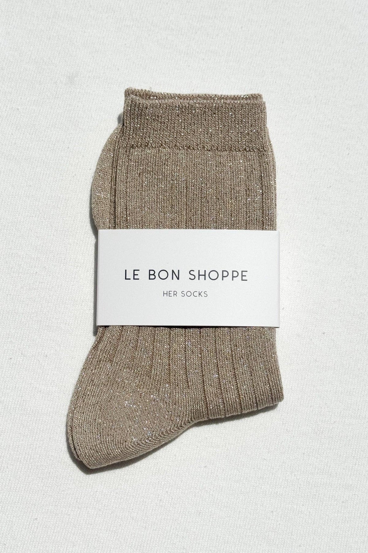 Her Socks - MODAL Lurex : Mustard Glitter