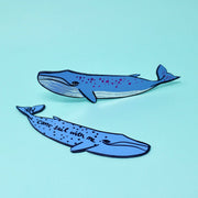 Whale Bookmark: Cornflower