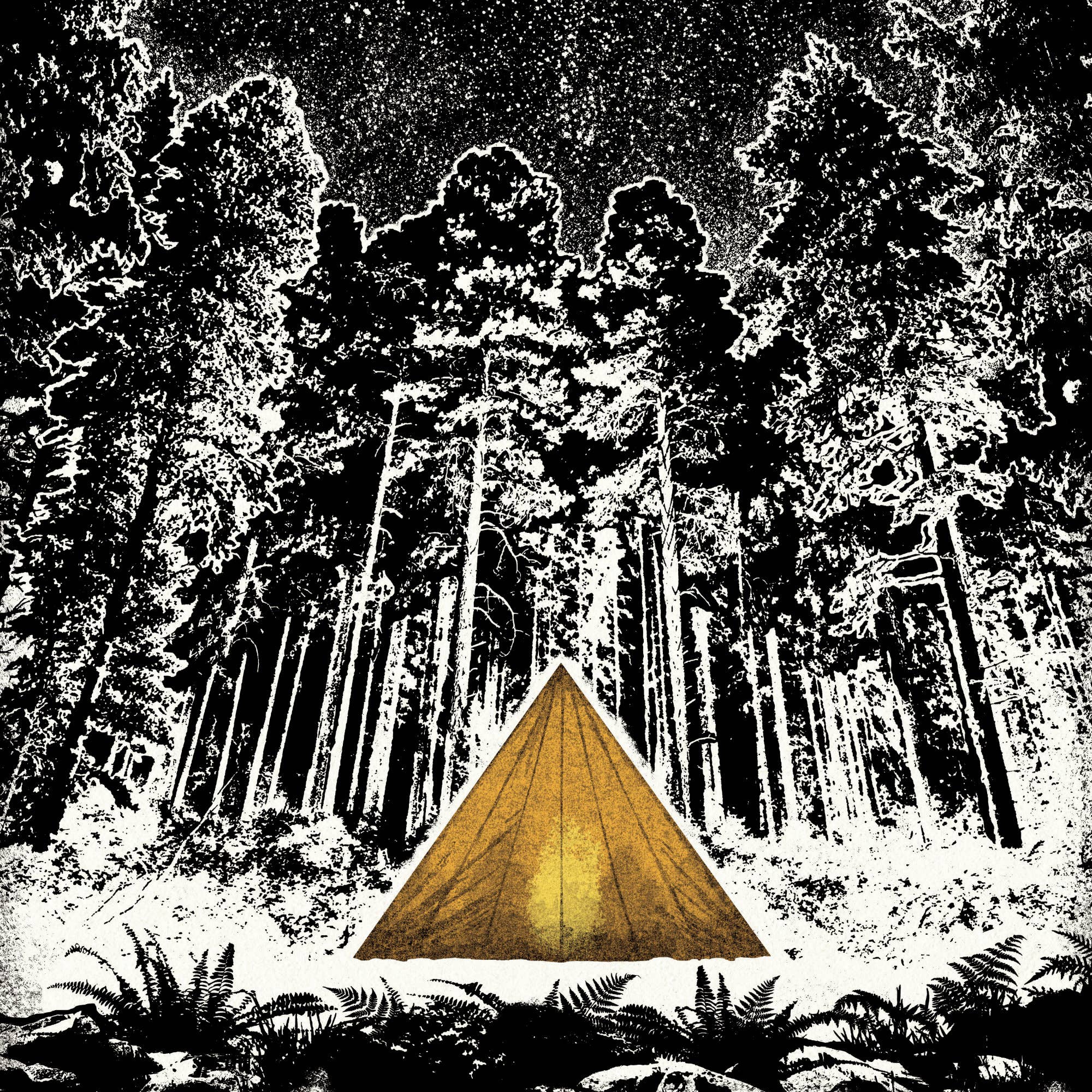 Starry Night Individual Card (A6) Shooting Star Camping