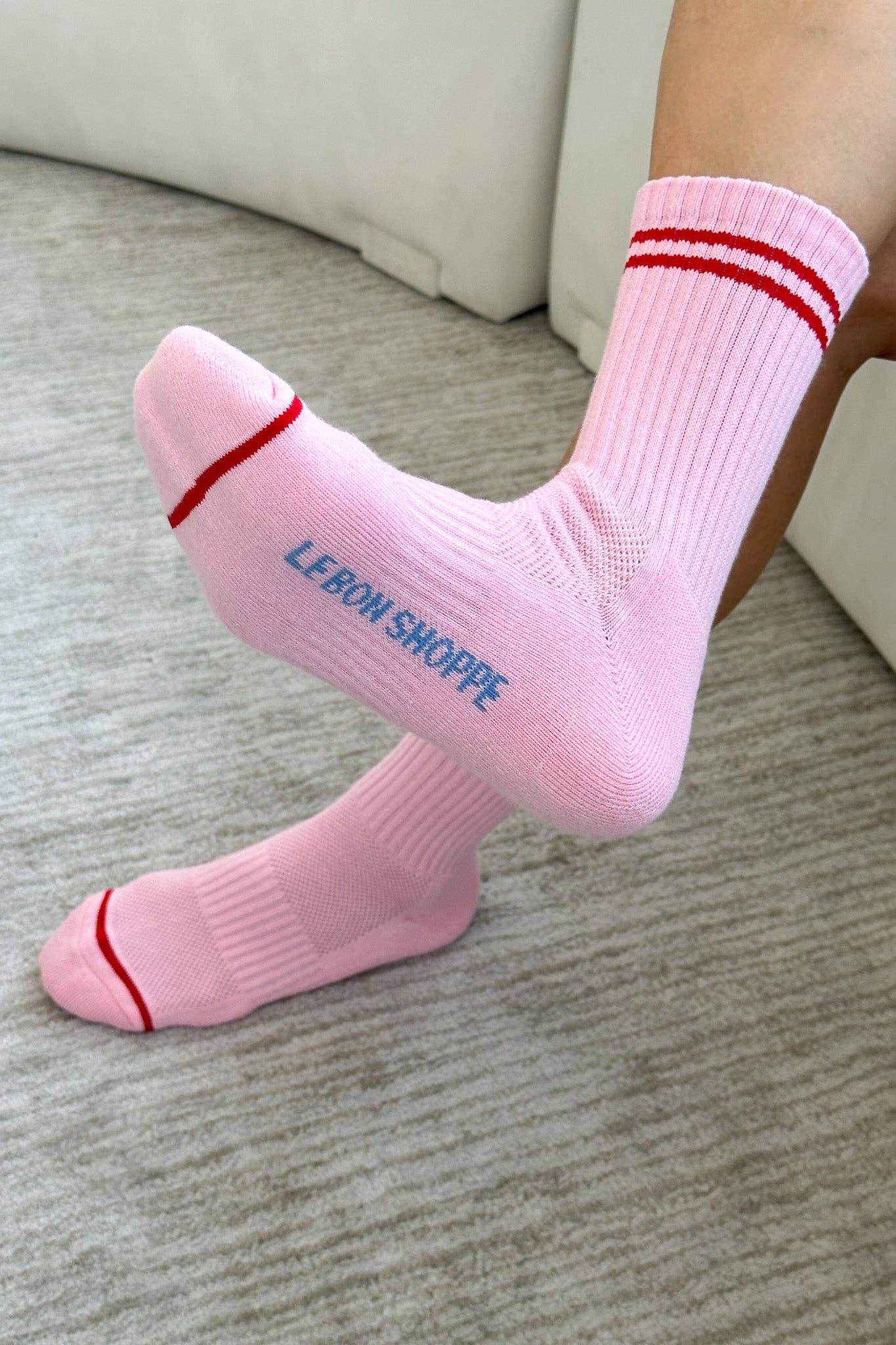 Boyfriend Socks: Pastel Sky