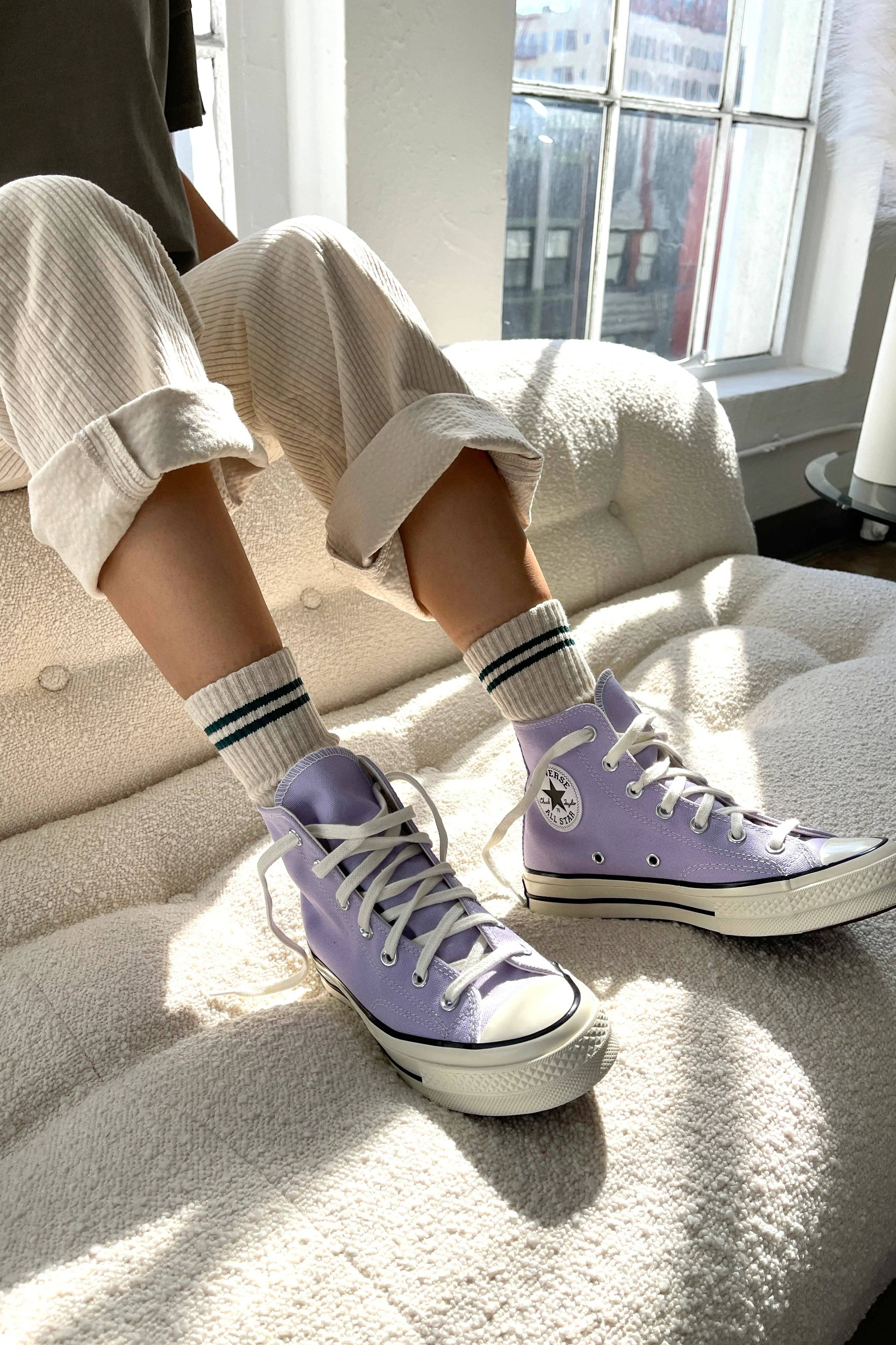 Boyfriend Socks: Amour Pink