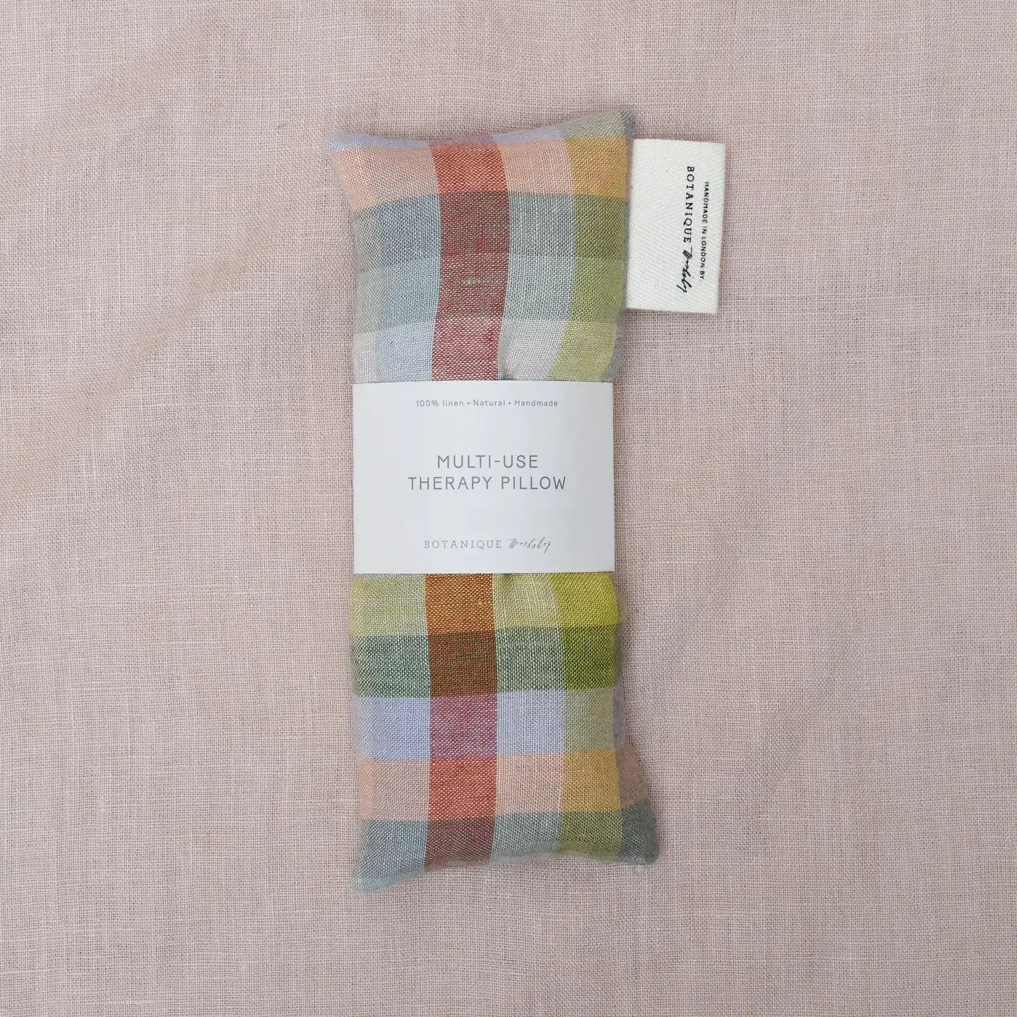 Multi-Use Lavender Eye Pillow | Linen Aurora Check