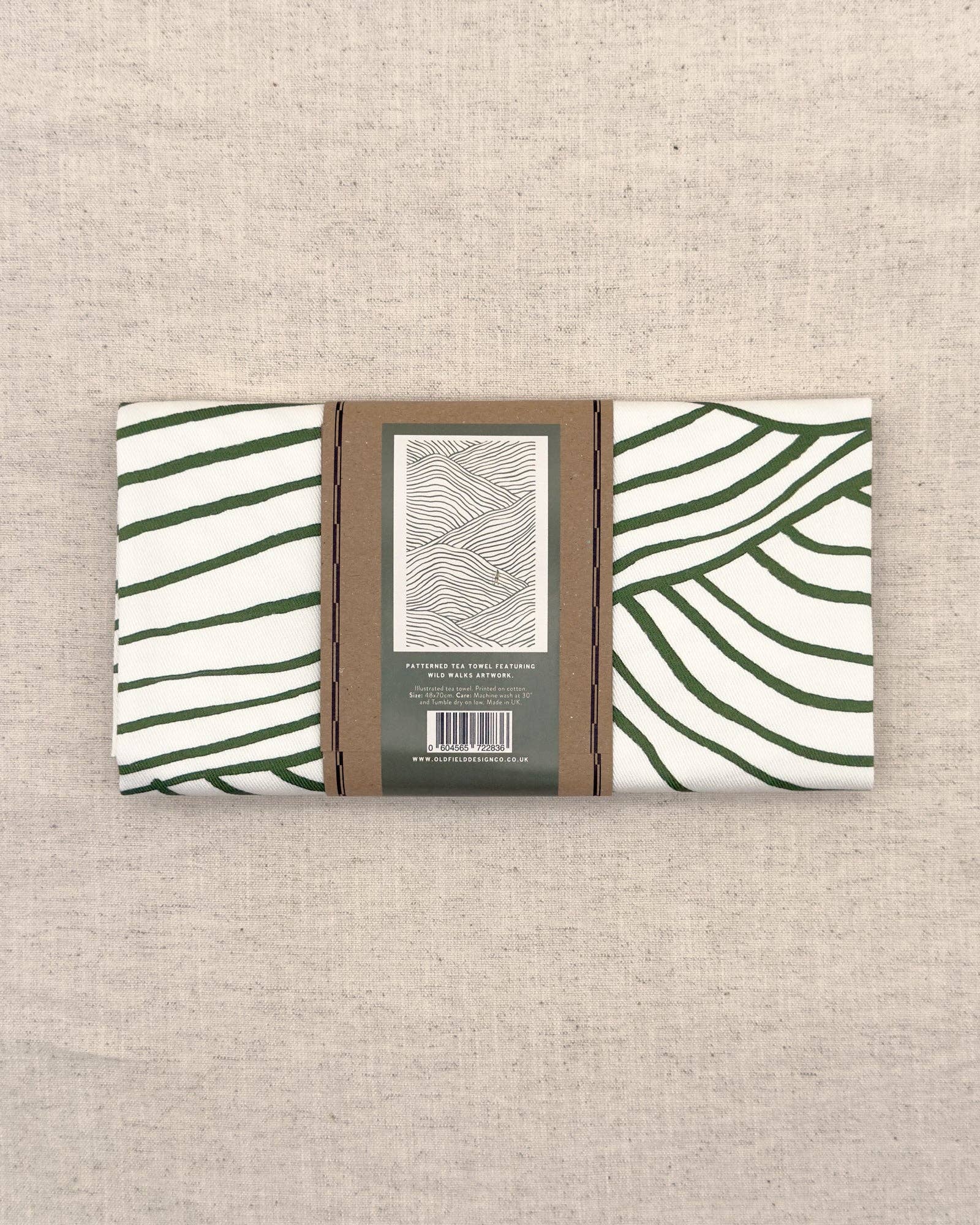 Walking Pattern Tea Towel