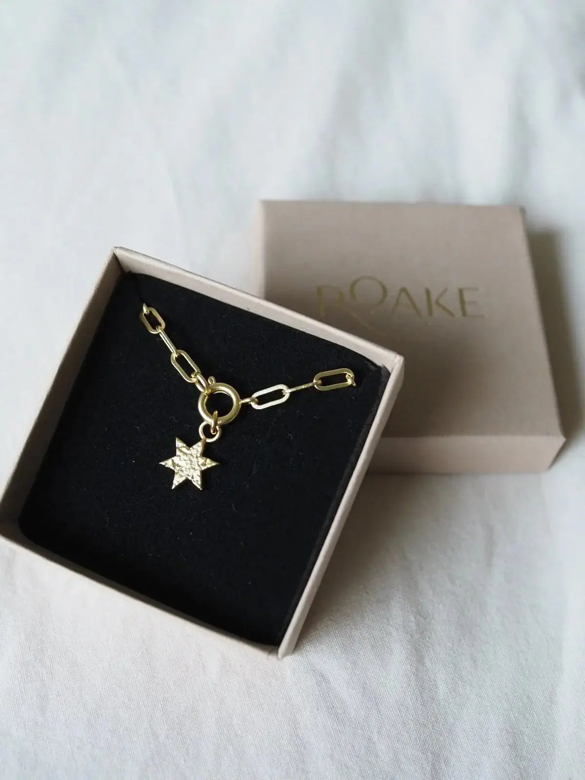 Fallen Star Gold Charm Necklace