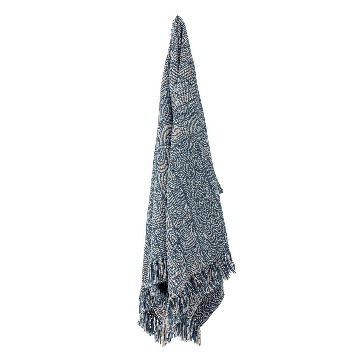 Bresso Throw - Blue, Mixed Fibres