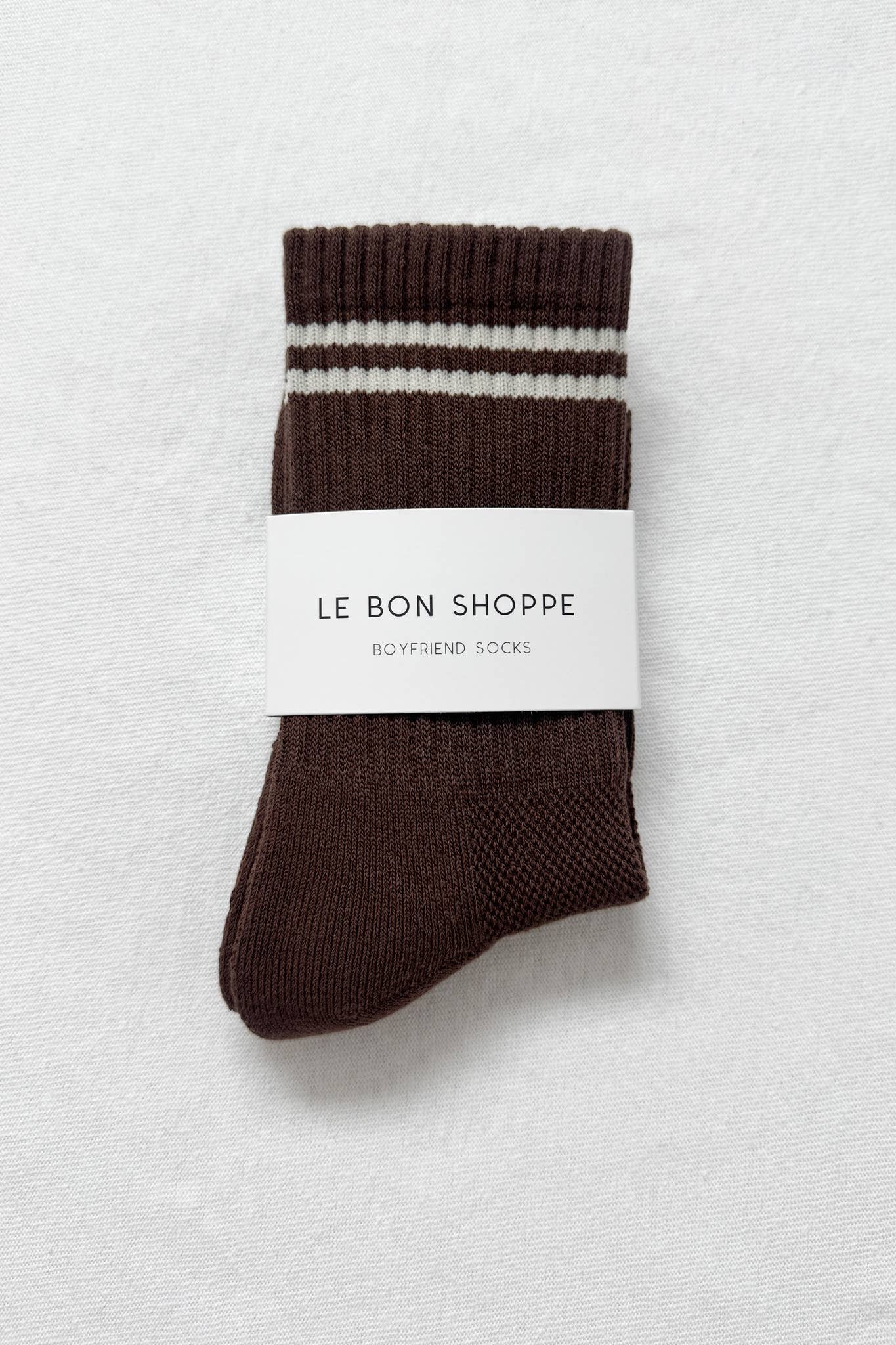 Boyfriend Socks: Parchment