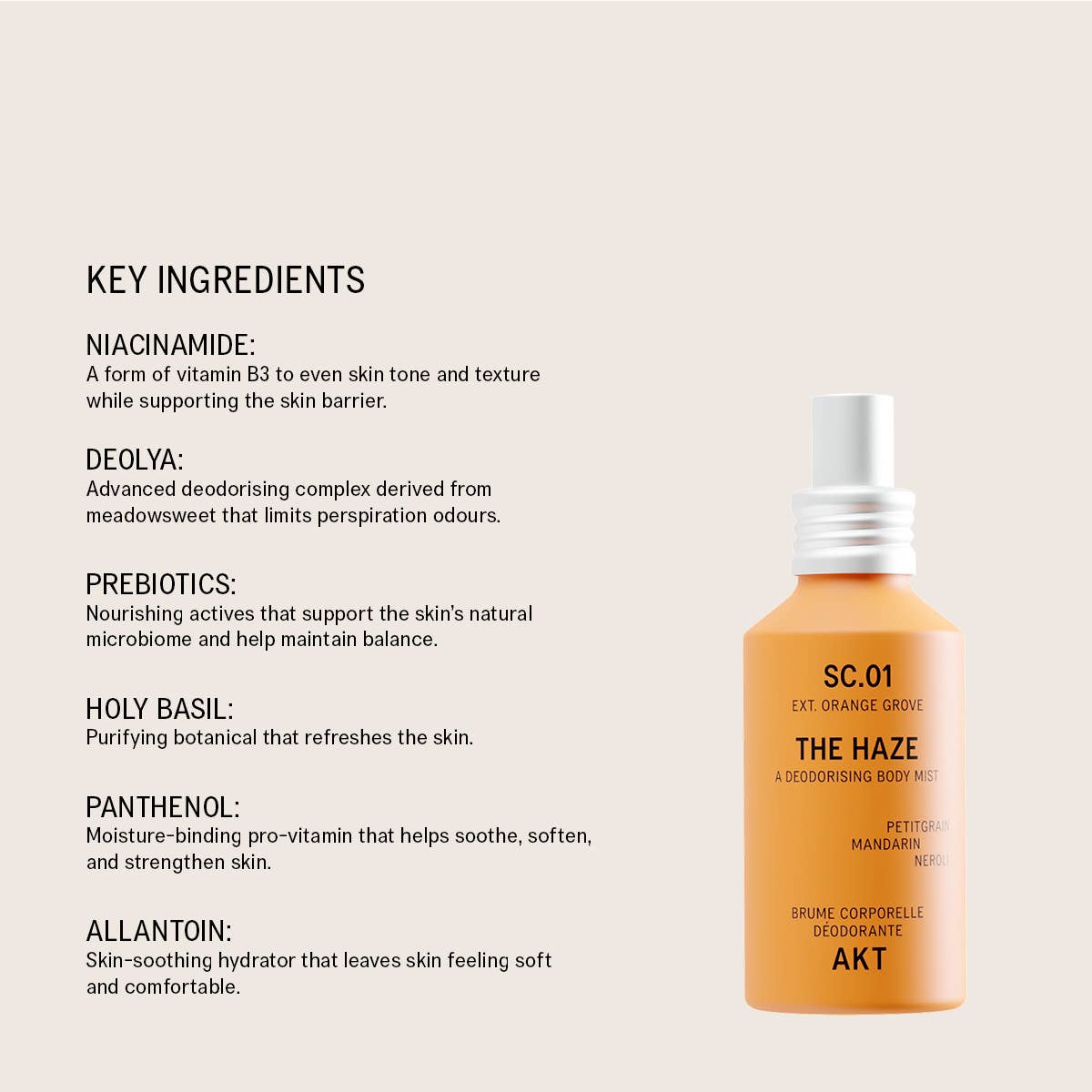 The Haze Deodorising Body Mist SC.01 Orange Grove