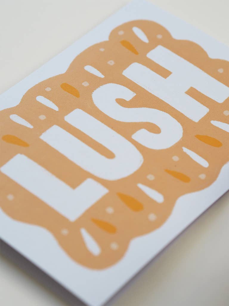 Lush Welsh Language Friendship - Love Card 