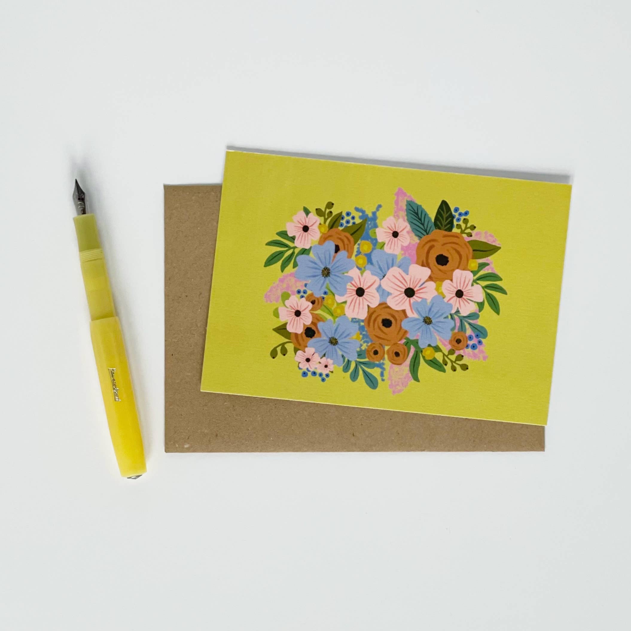 Yellow Flower Blank Greeting Card
