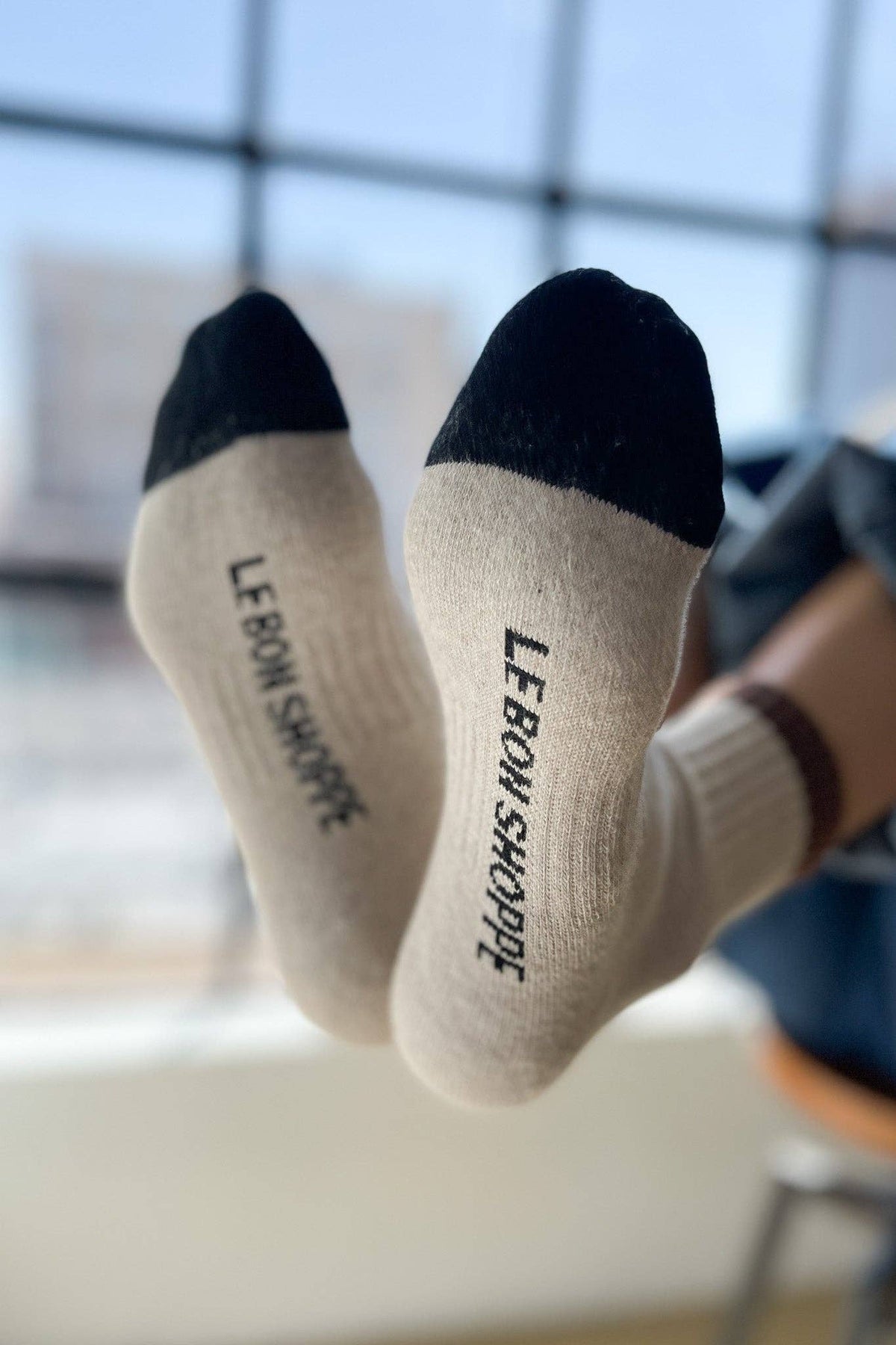 Color Block Girlfriend Socks : Yellow Blue