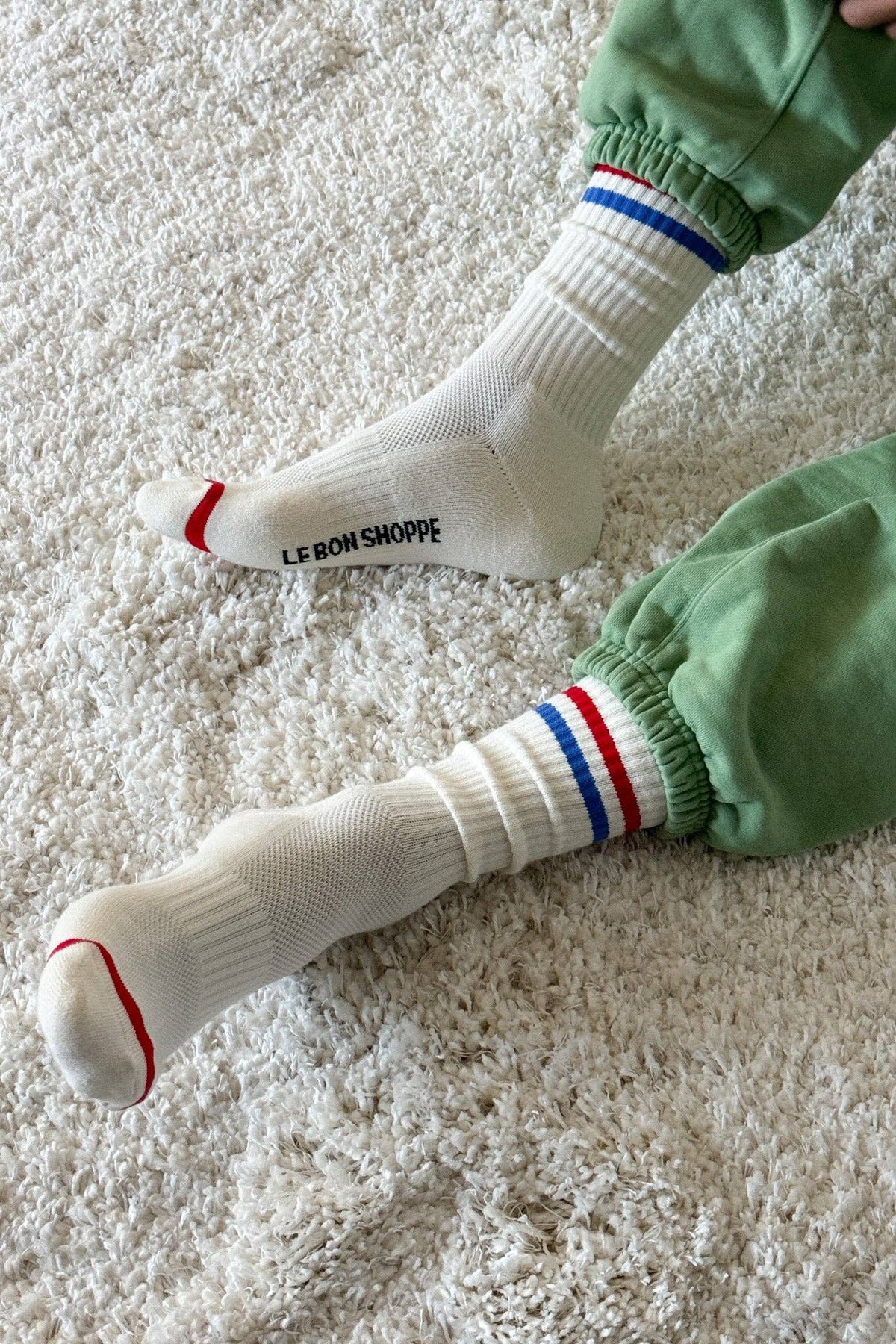 EXTENDED Boyfriend Socks : Maroon