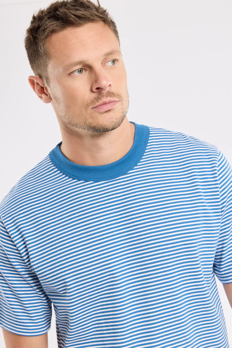 Heritage striped T-shirt - Dark Blue/White