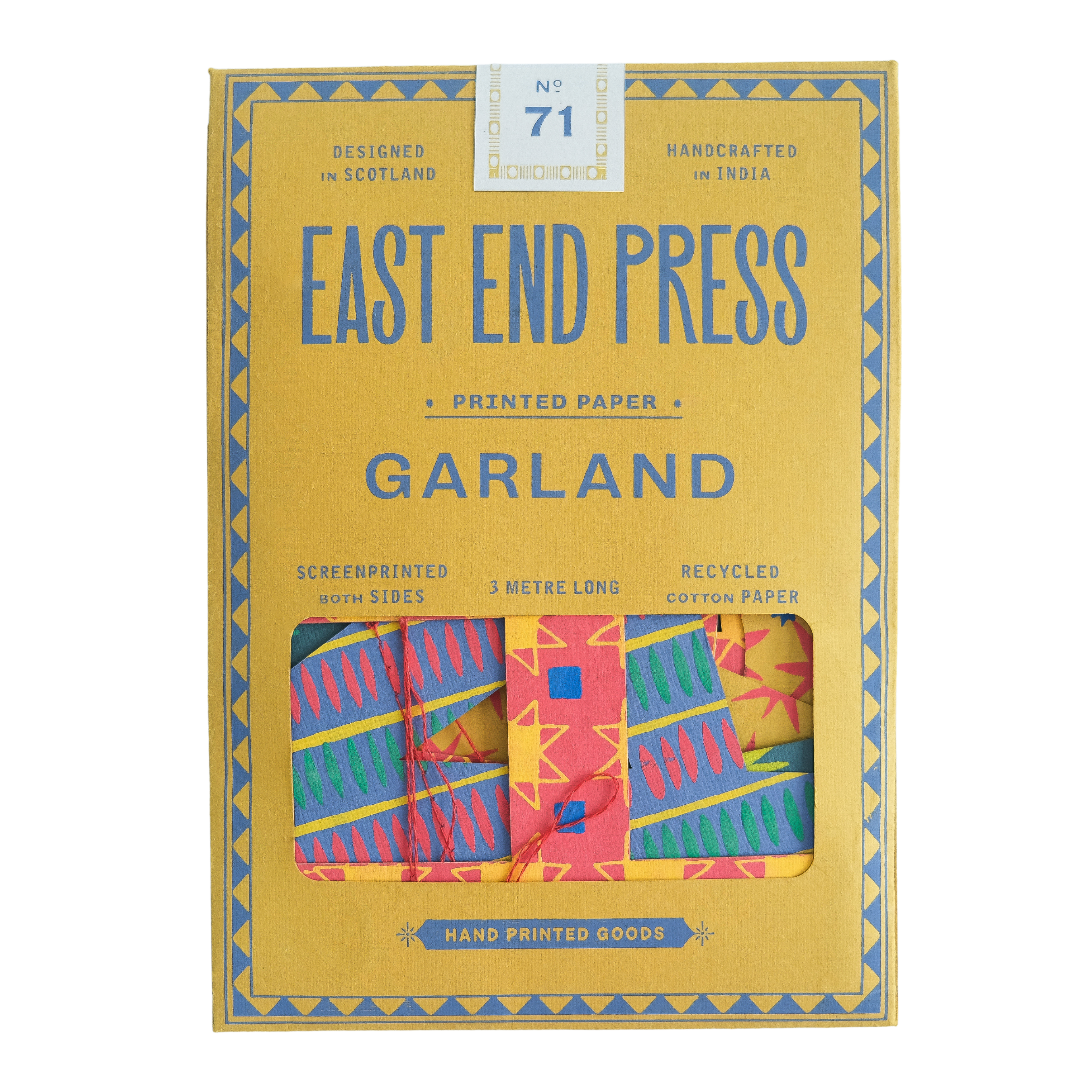 UK/EU: Bright Happy Birthday Sewn Garland