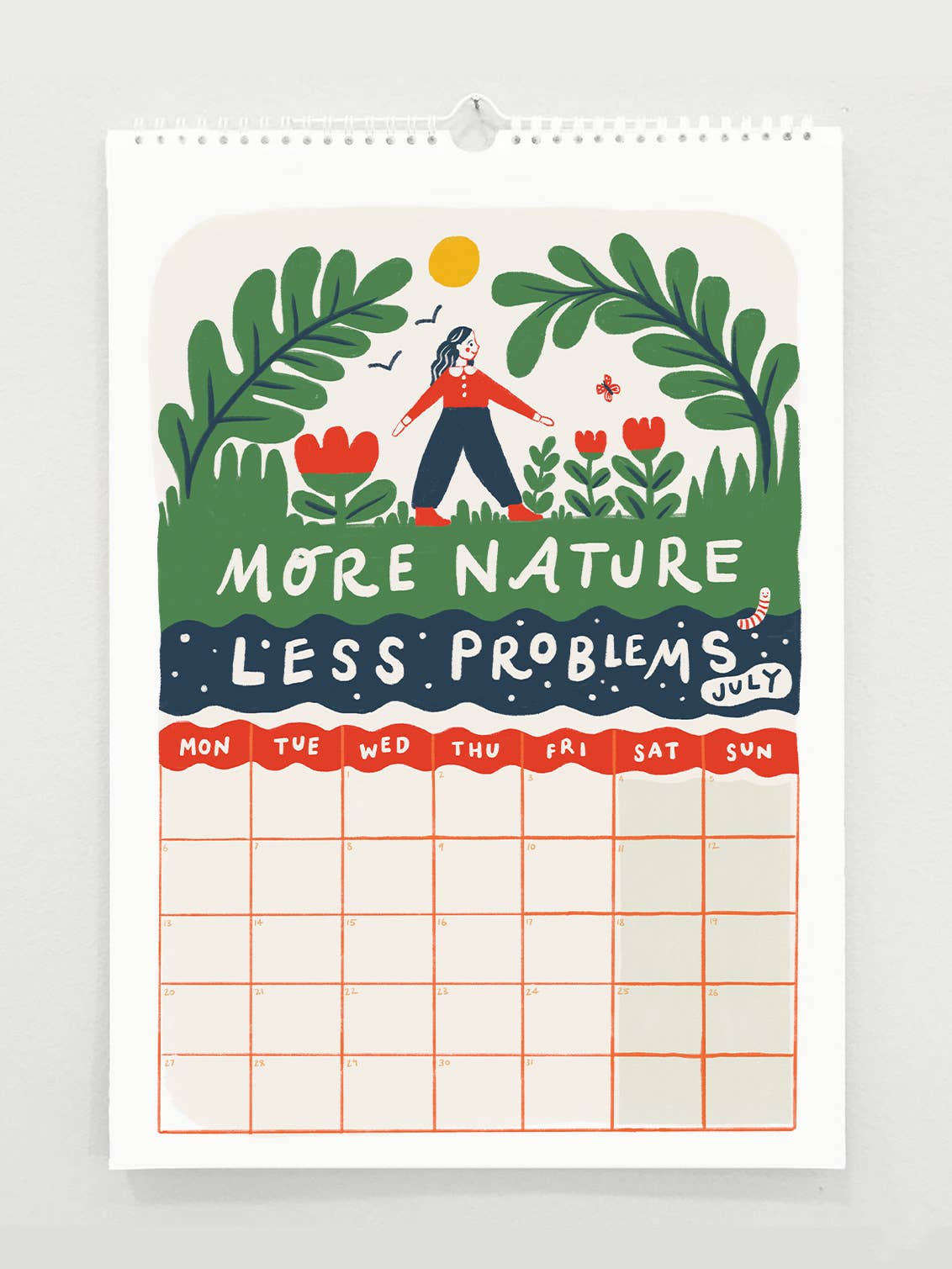 Tips For A Good Year 2027 Wall Calendar-Wellness+Positivity