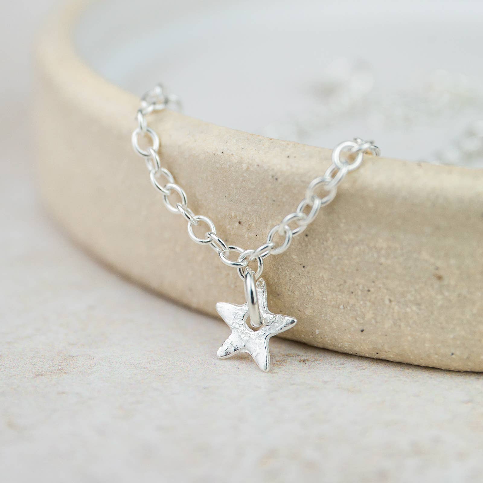 Sterling Silver Star Charm Bracelet