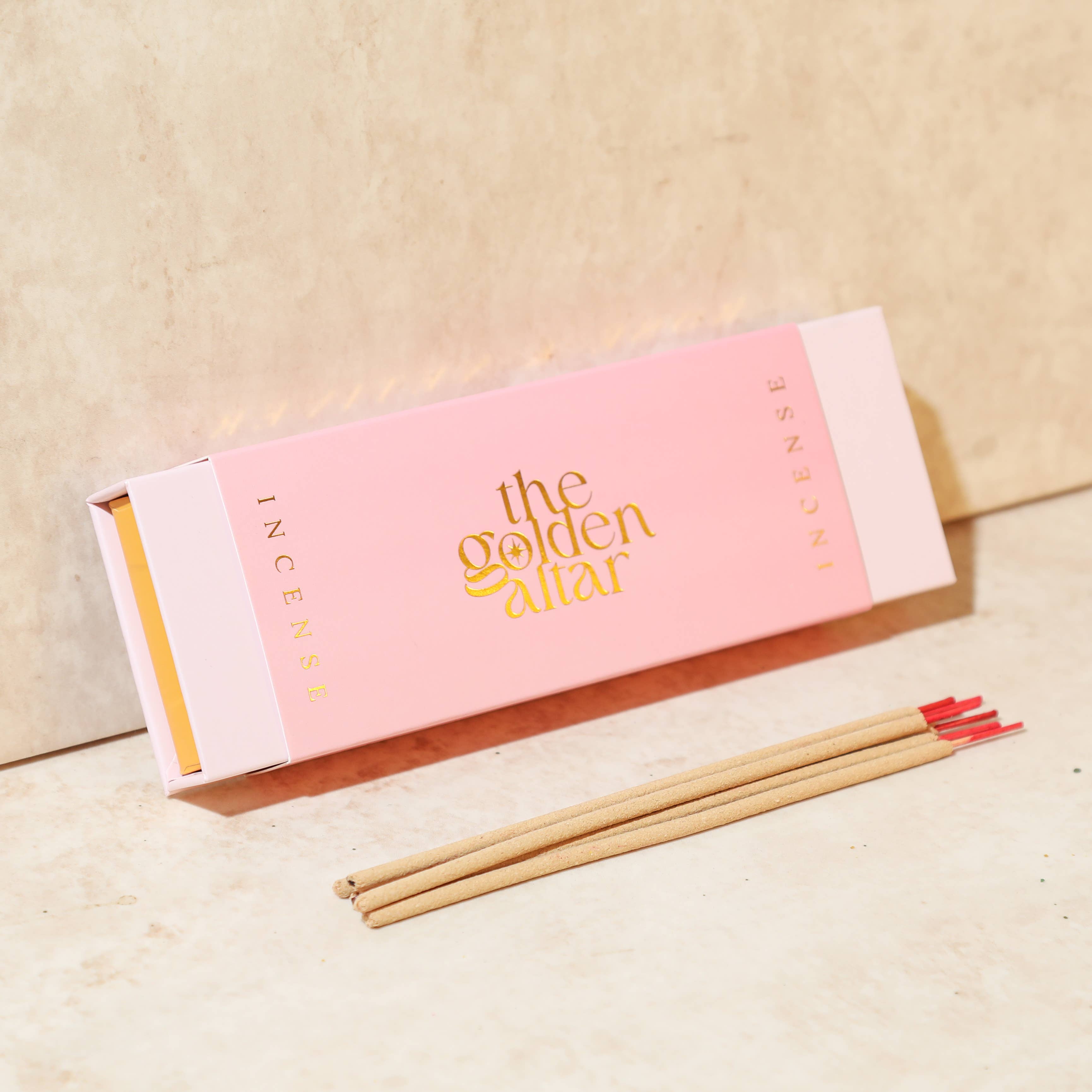 The Golden Altar Natural Incense - Rose & Vetiver