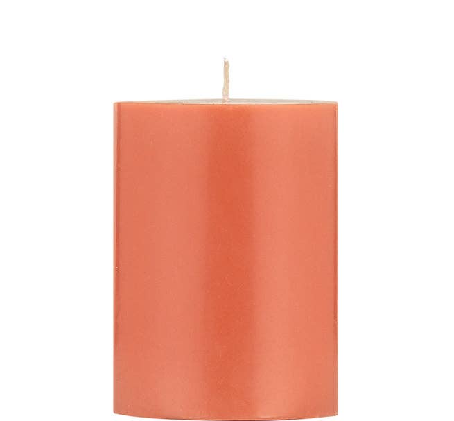 10cm Small SOLID Rust Pillar Candle: 6