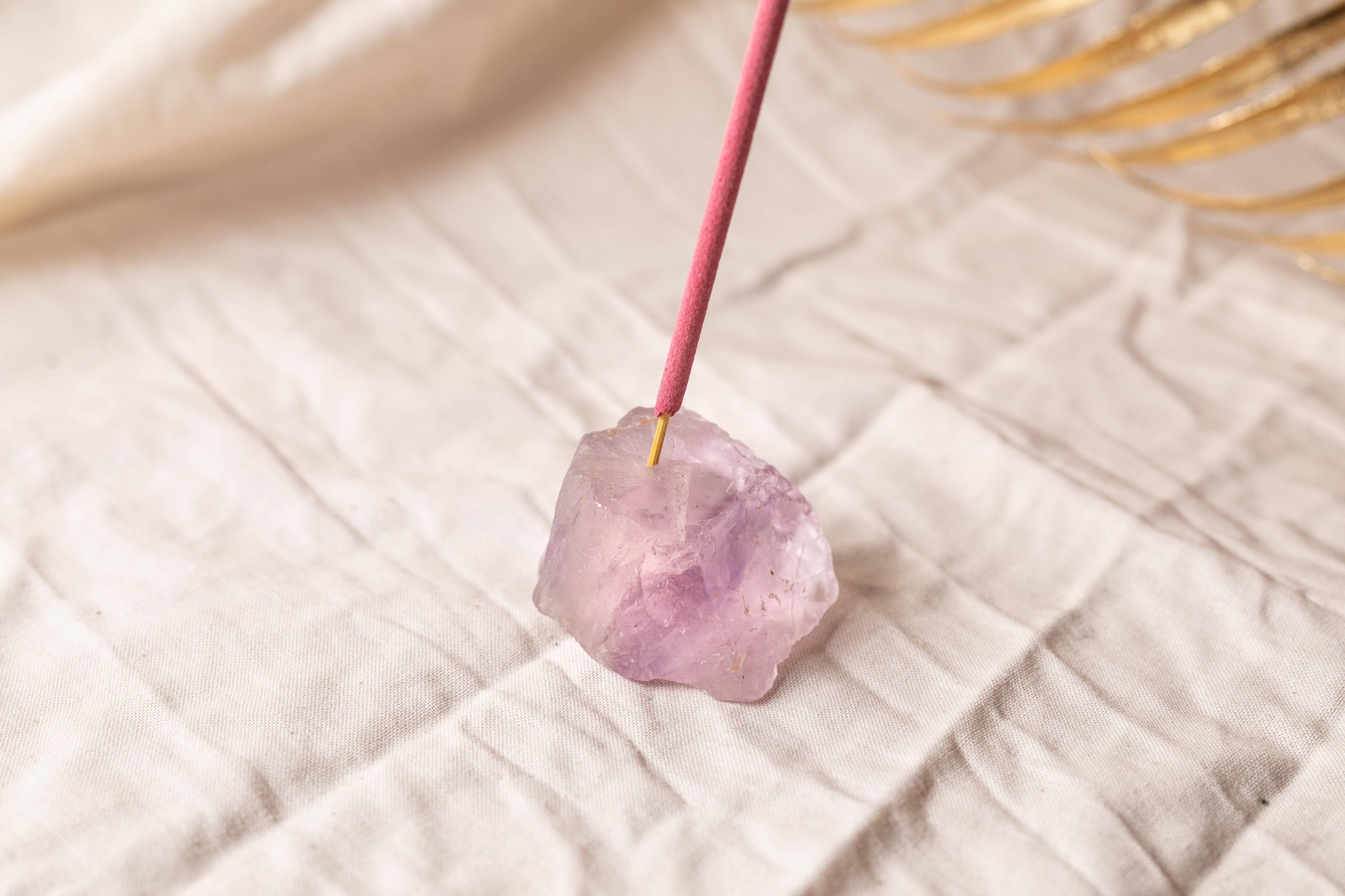 Crystal Incense Holder: Rose Quartz
