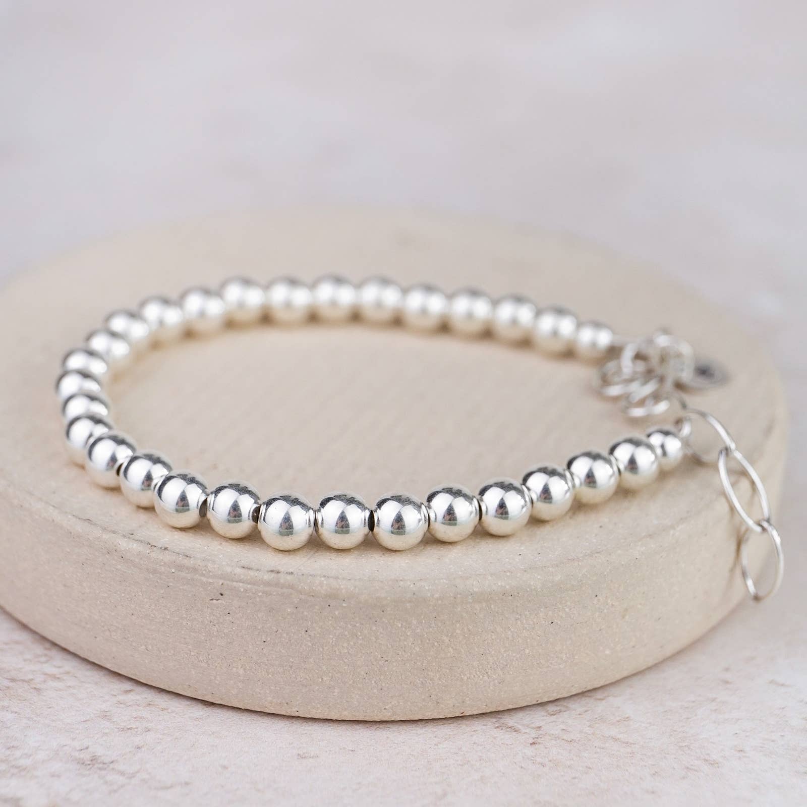 Sterling Silver Bead Bracelet