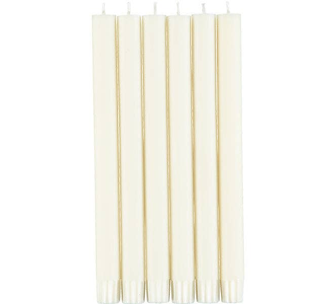 Pearl White Eco Dinner Candles - Each