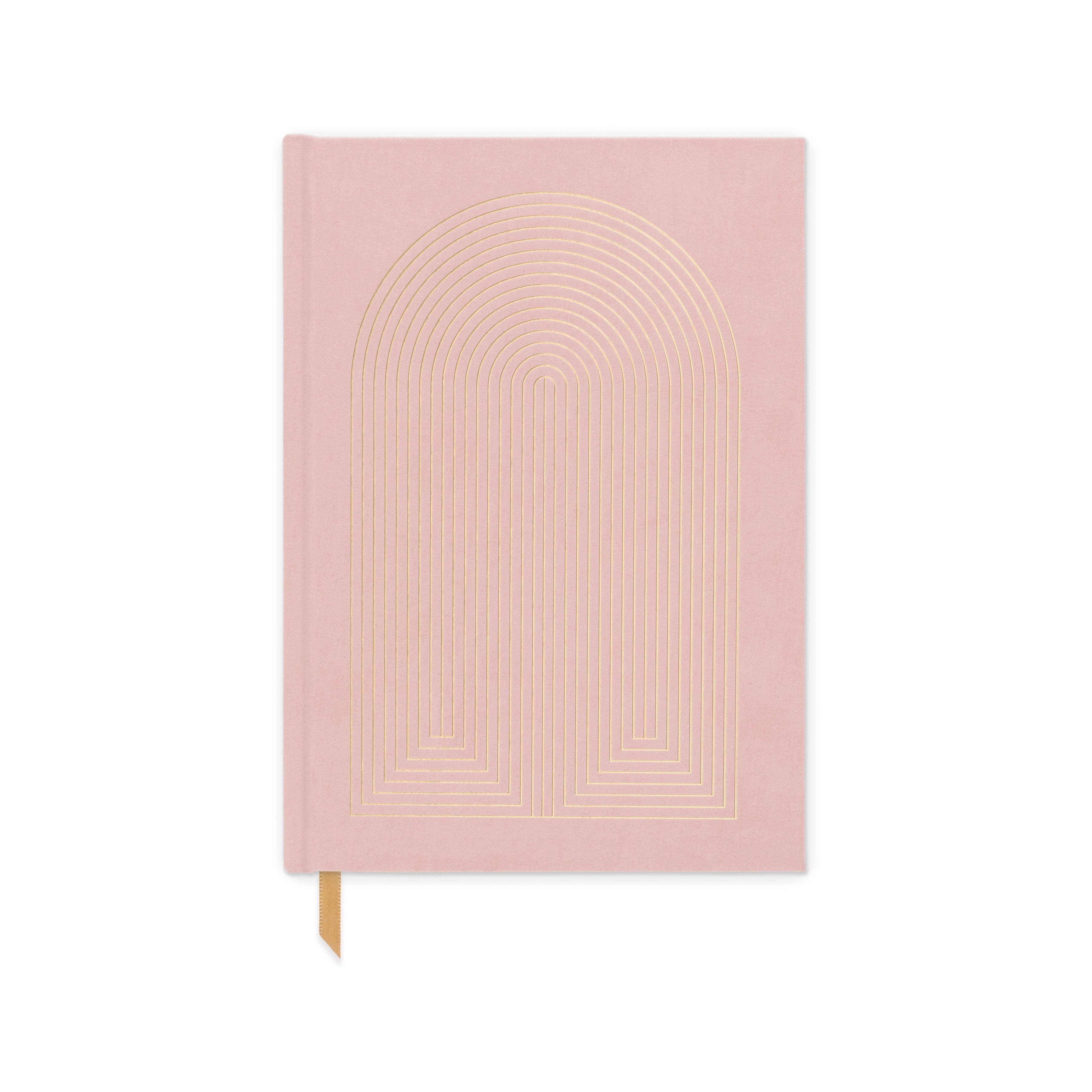 Designworks Ink Suedette Journal - Pink - Radiant Rainbow