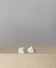 Sterling Silver Mini Triangle Studs