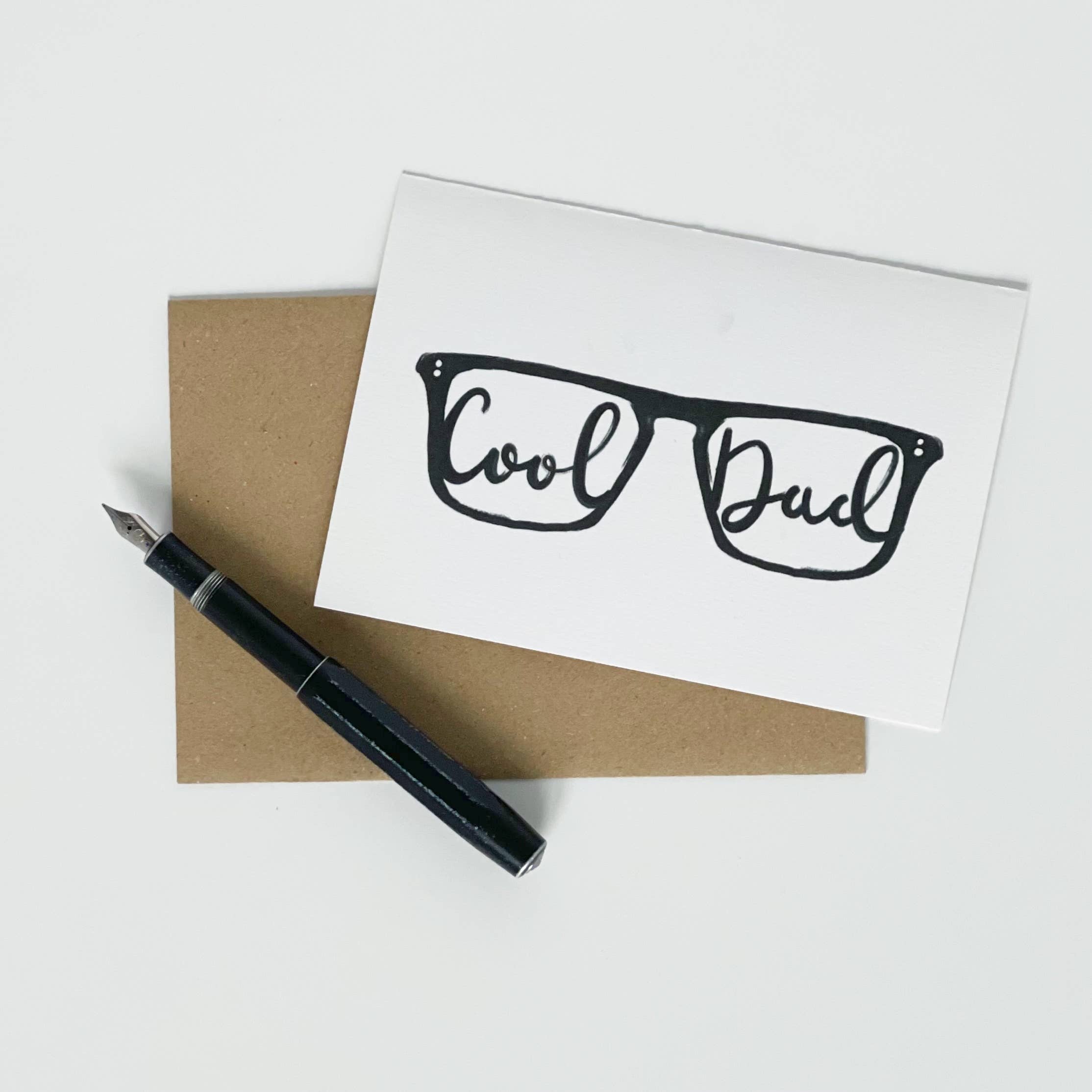 Cool Dad Glasses Card