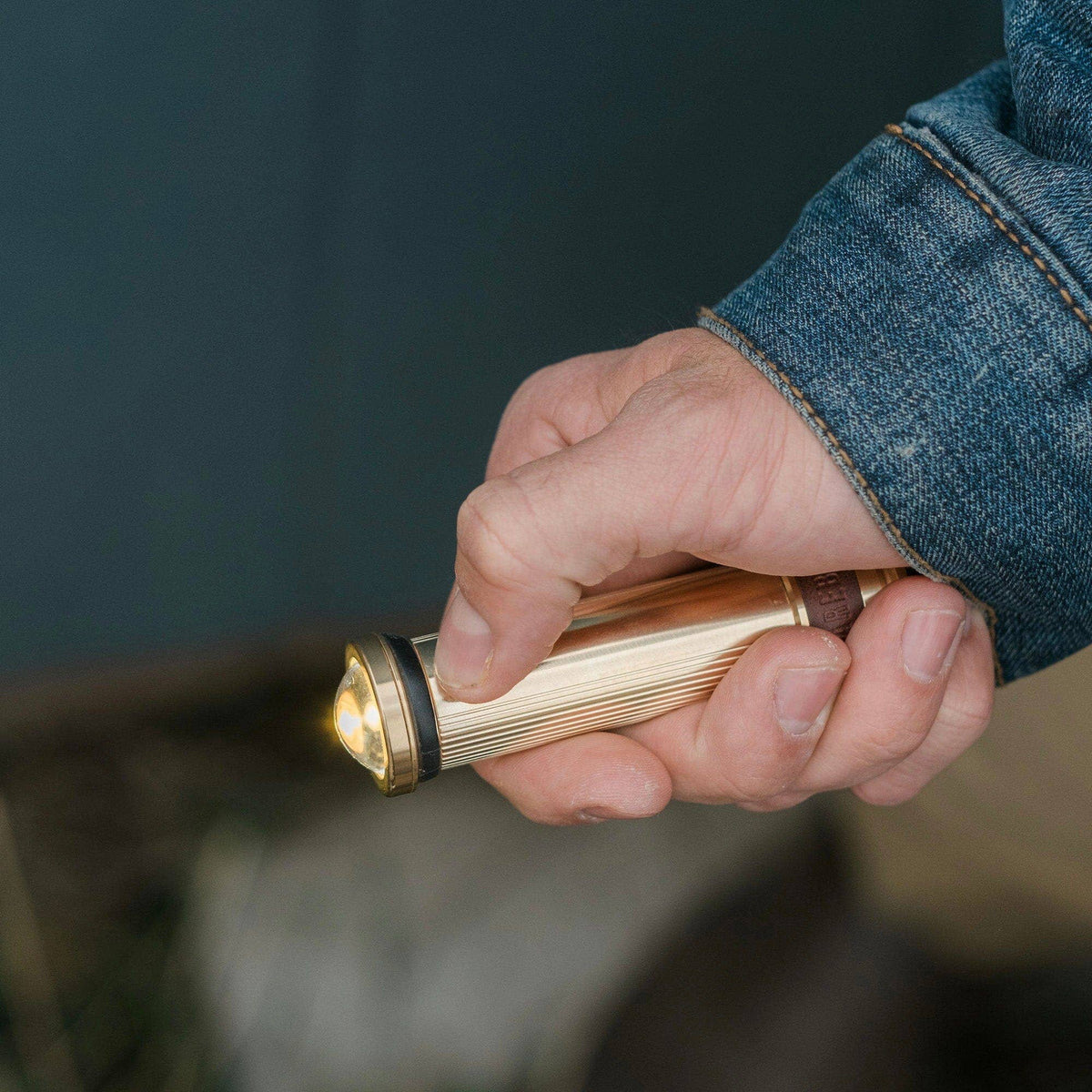 Mini Flashlight Brass
