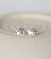Sterling Silver Shell Studs