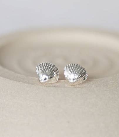 Sterling Silver Shell Studs