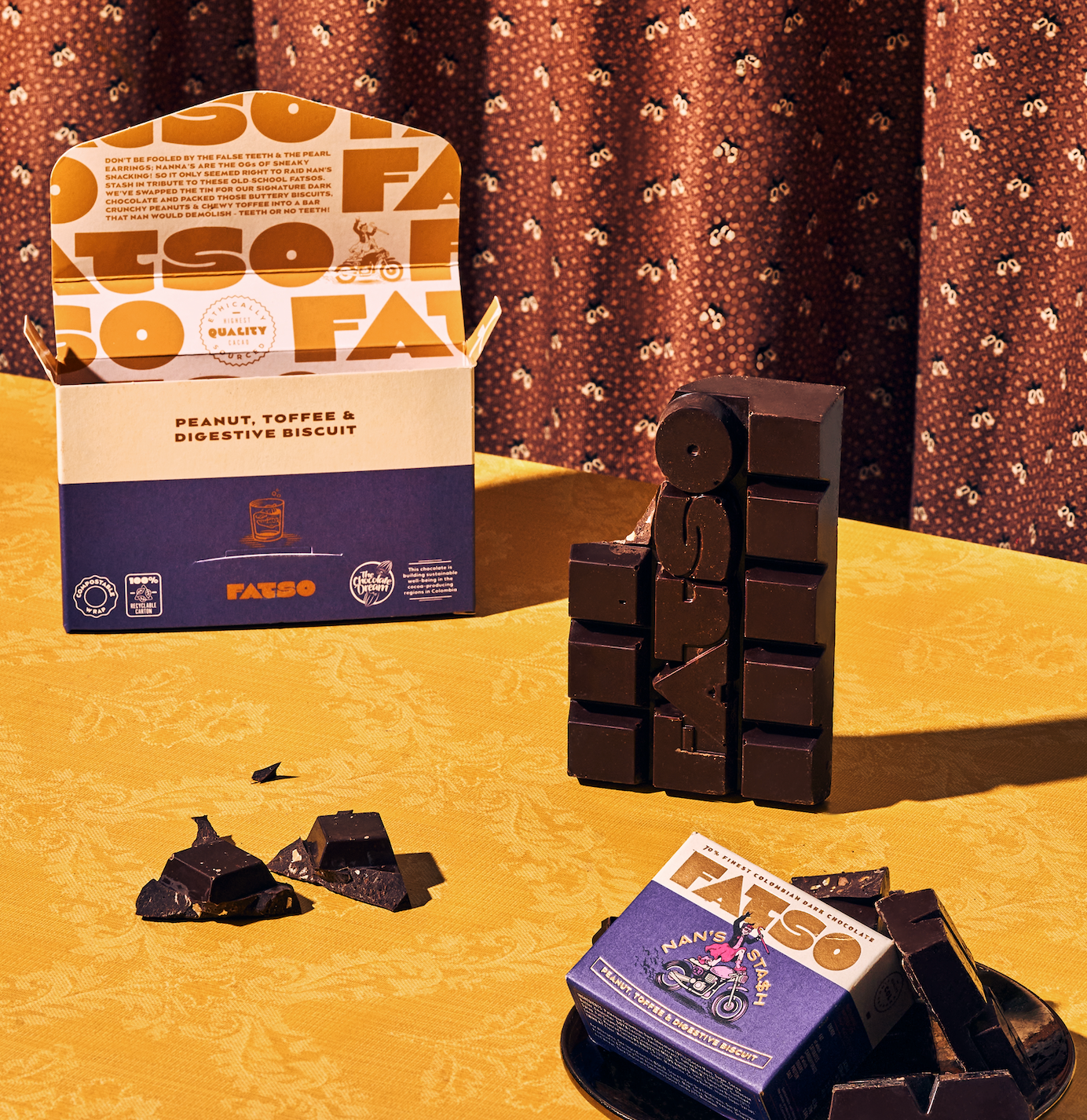 NAN'S STASH 40g - 70% Dark chocolate chunky mini bar