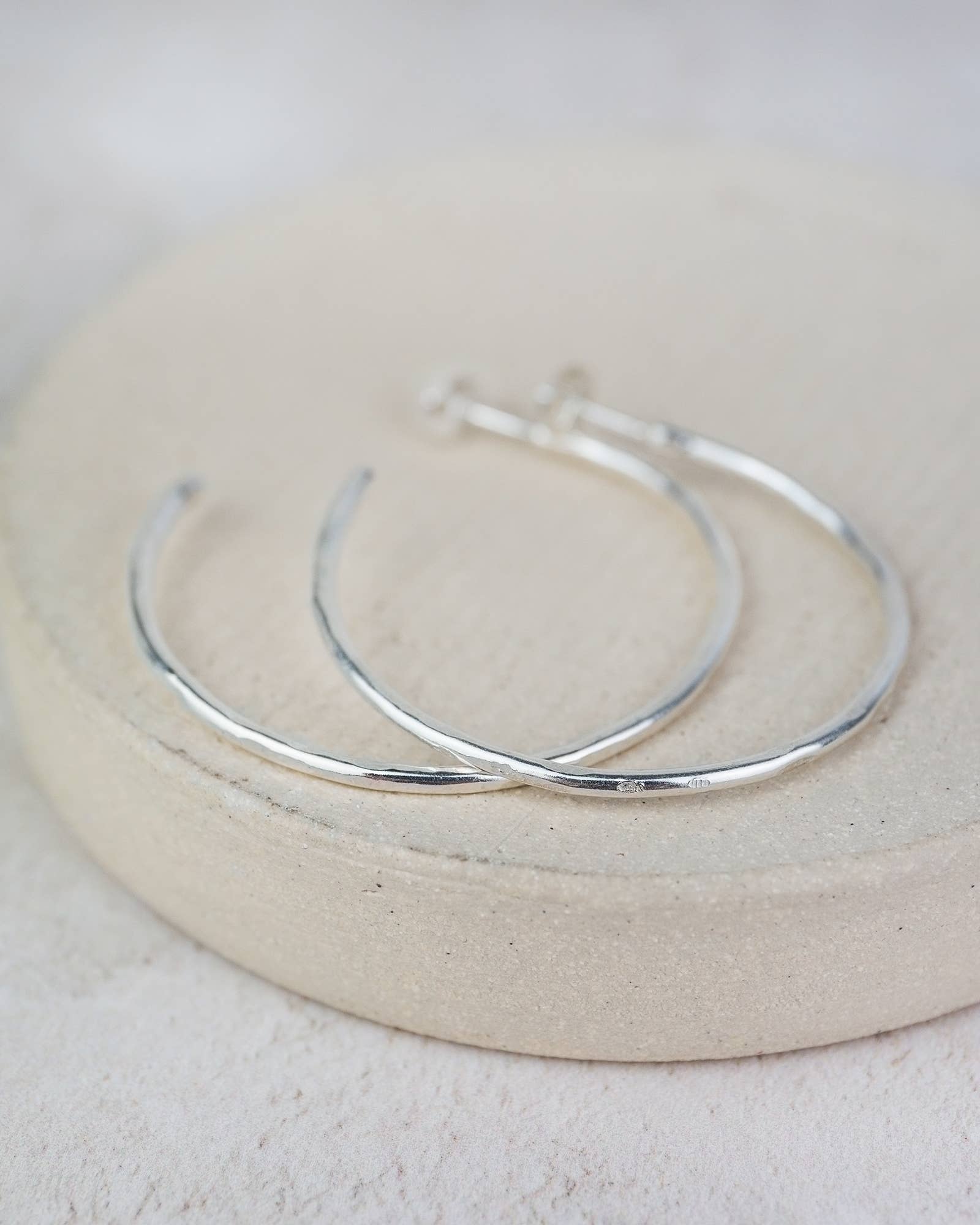 Sterling Silver Medium Everyday Hoops