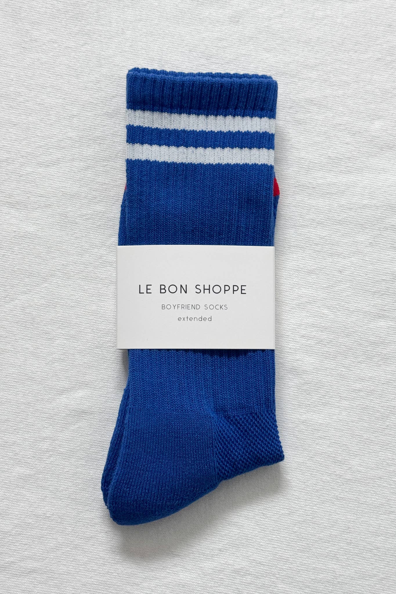 Extended Boyfriend Socks: Milk