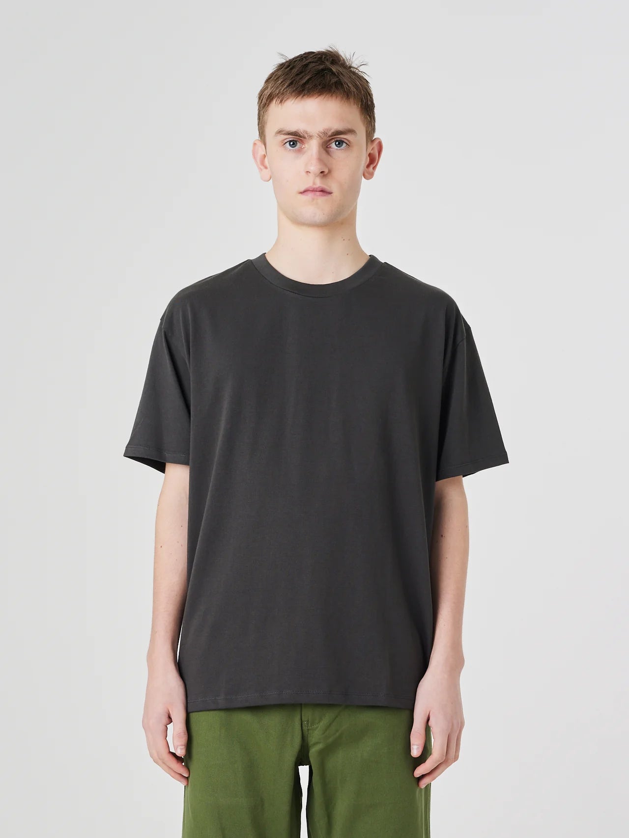 7006 Plain T-Shirt - Faded Black