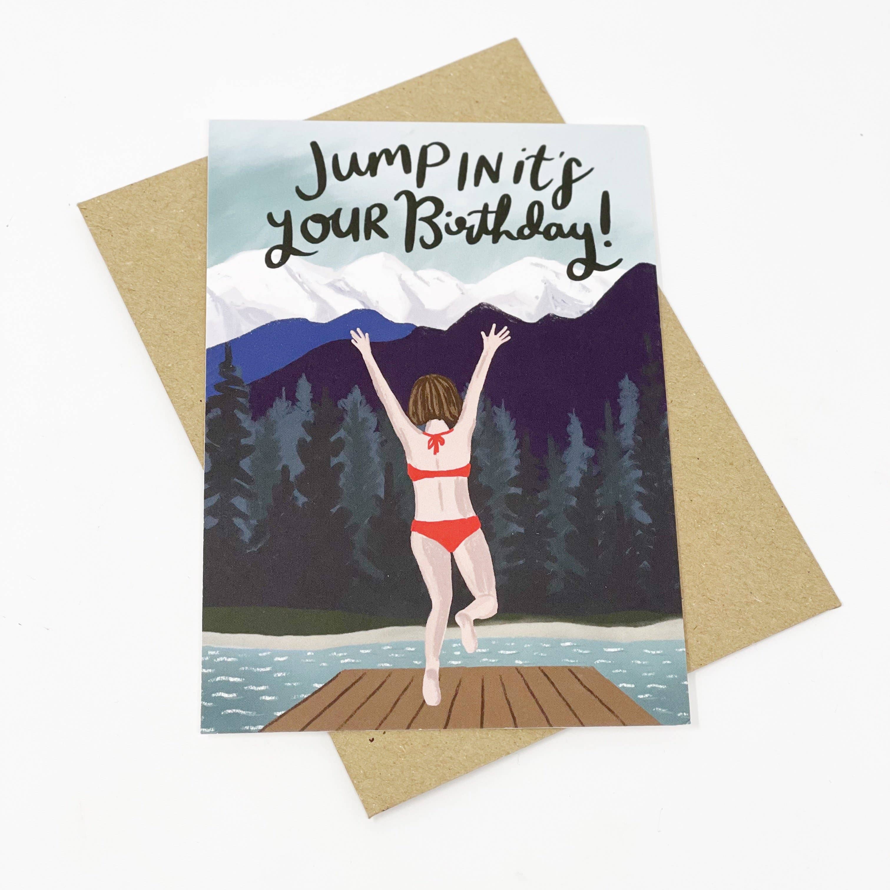 Jump In It's Your Birthday Card