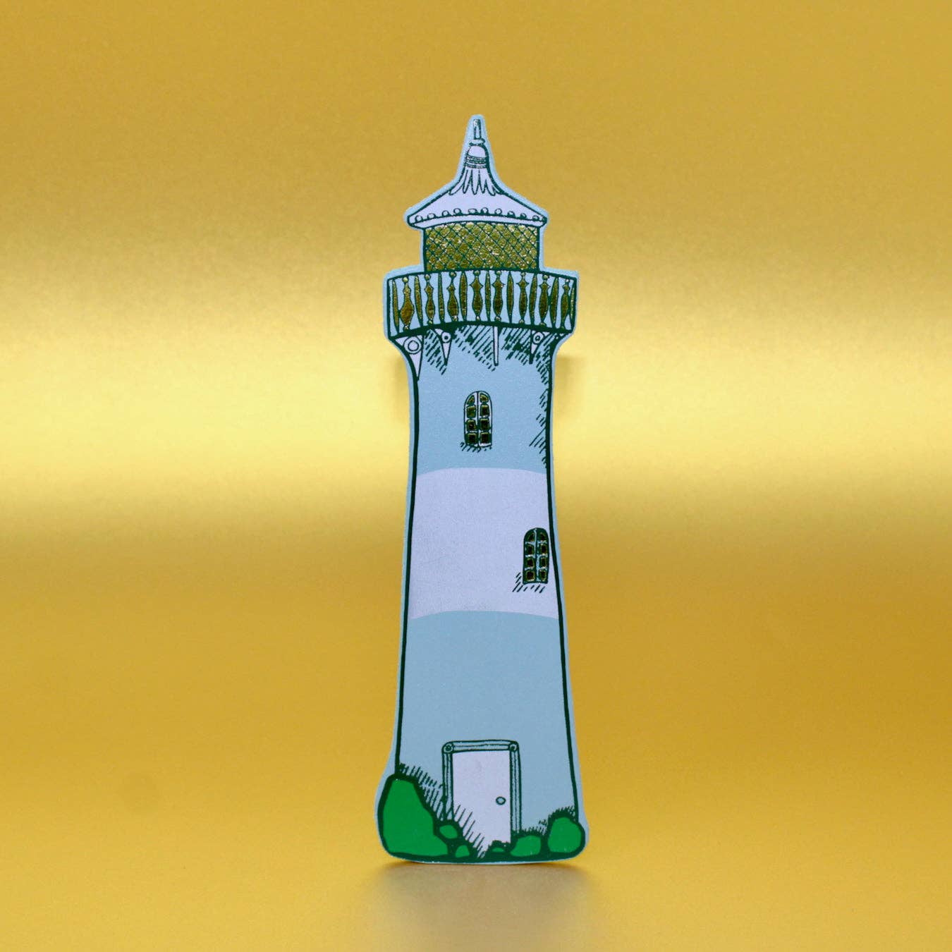 Lighthouse Bookmark: Peach