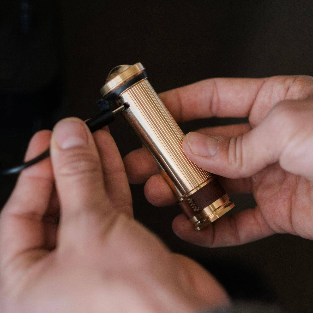 Mini Flashlight Brass