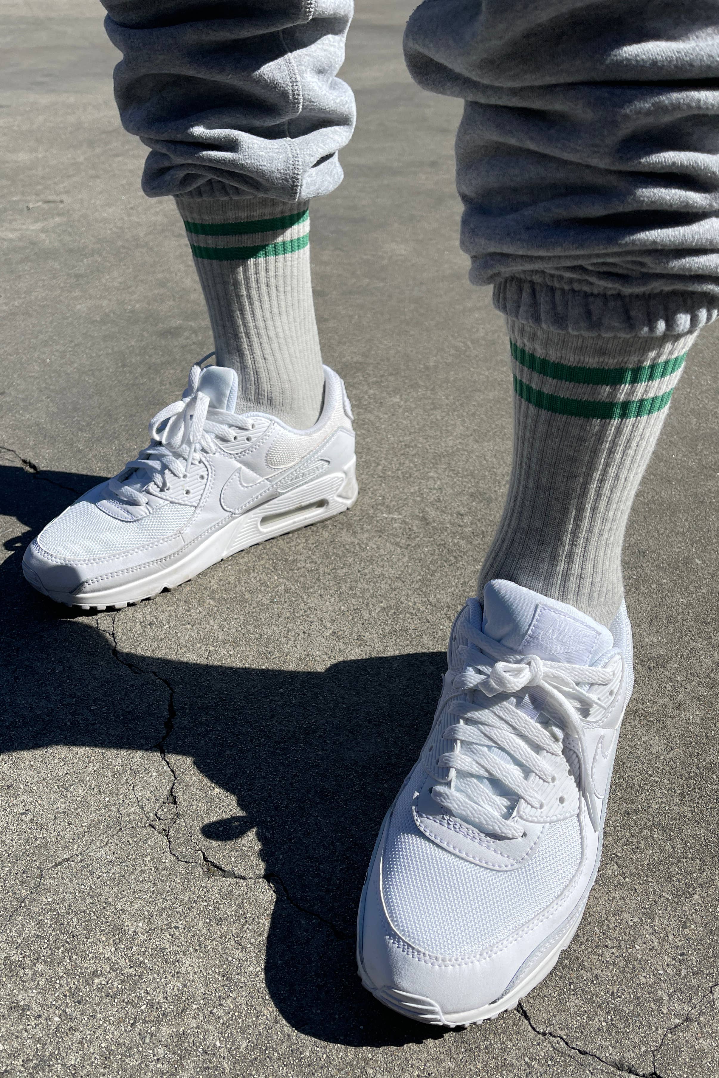 Extended Boyfriend Socks: Ice