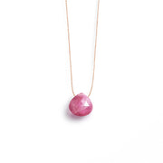 September Sapphire Fine Cord Birthstone Necklace