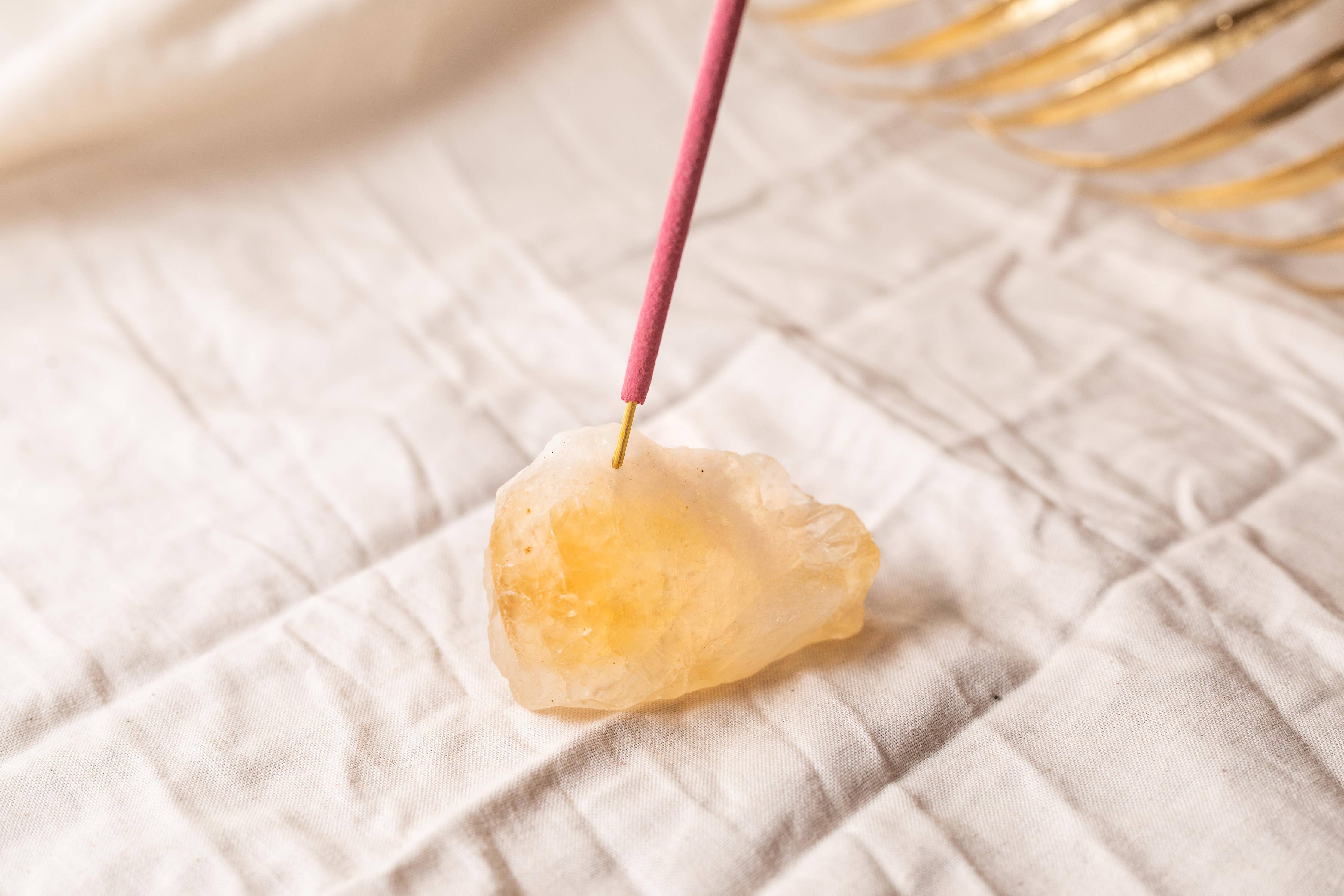 Crystal Incense Holder: Rose Quartz