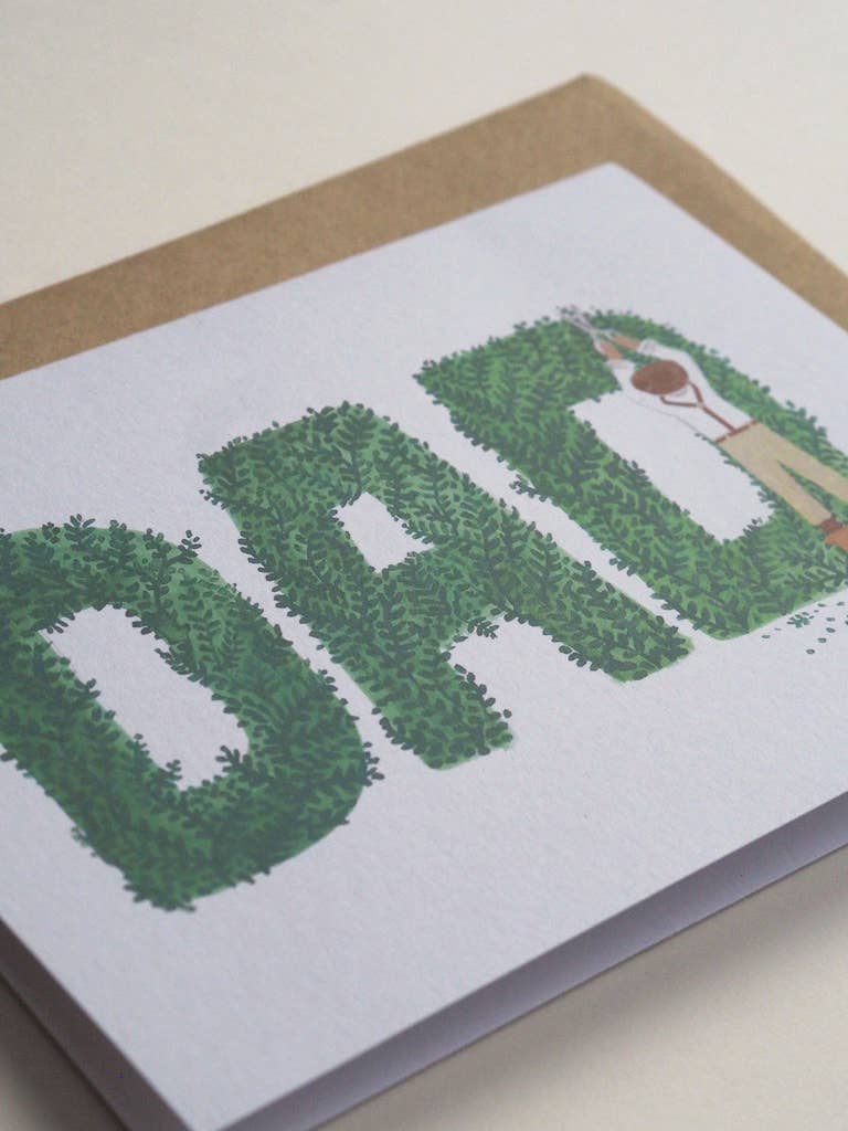Gardener Topiary Dad Card