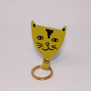 Cat Head Key Fob: Acid Green