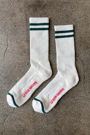EXTENDED Boyfriend Socks: Parchment