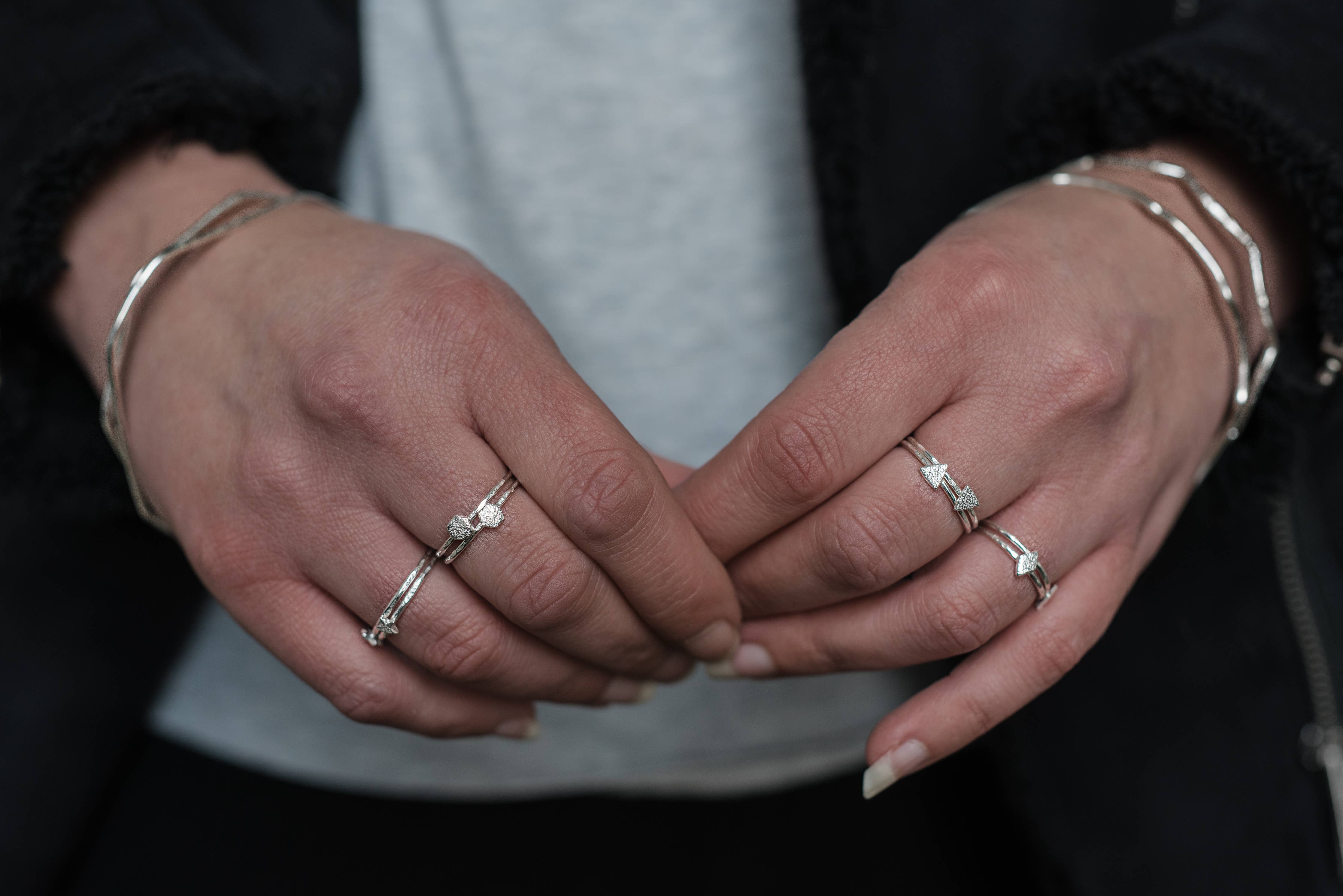 Sterling Silver Mini Star Ring : Small (K)