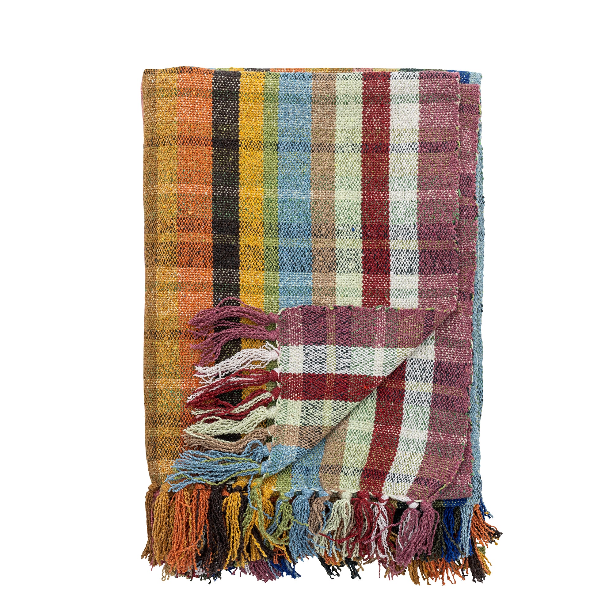 Elmy Throw, Multi, Recycled Cotton