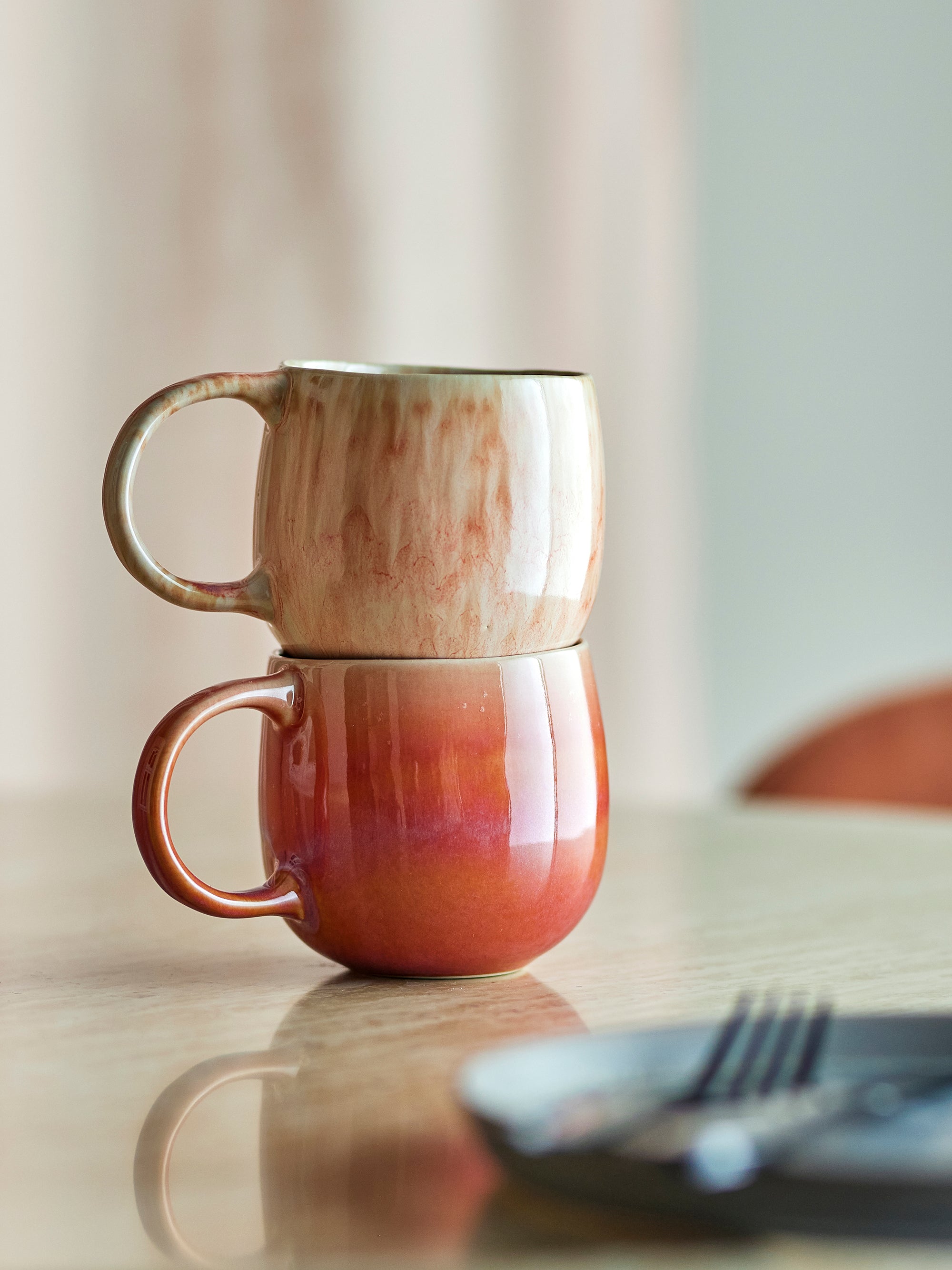 Roselyn Cup, Rose, Stoneware